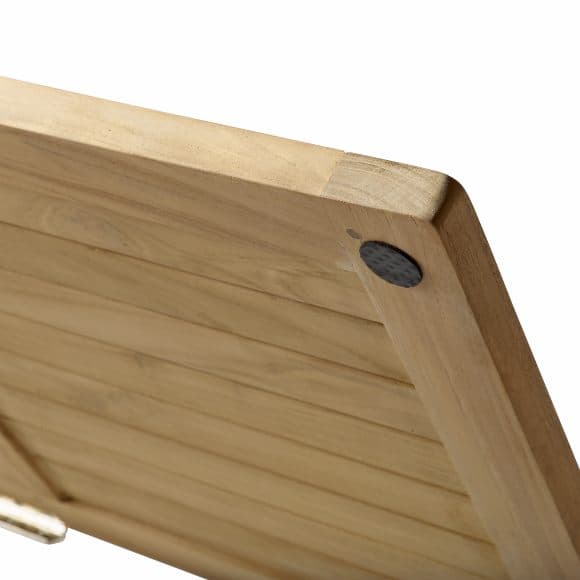 Classic Storage Bench Teak/White 90cm