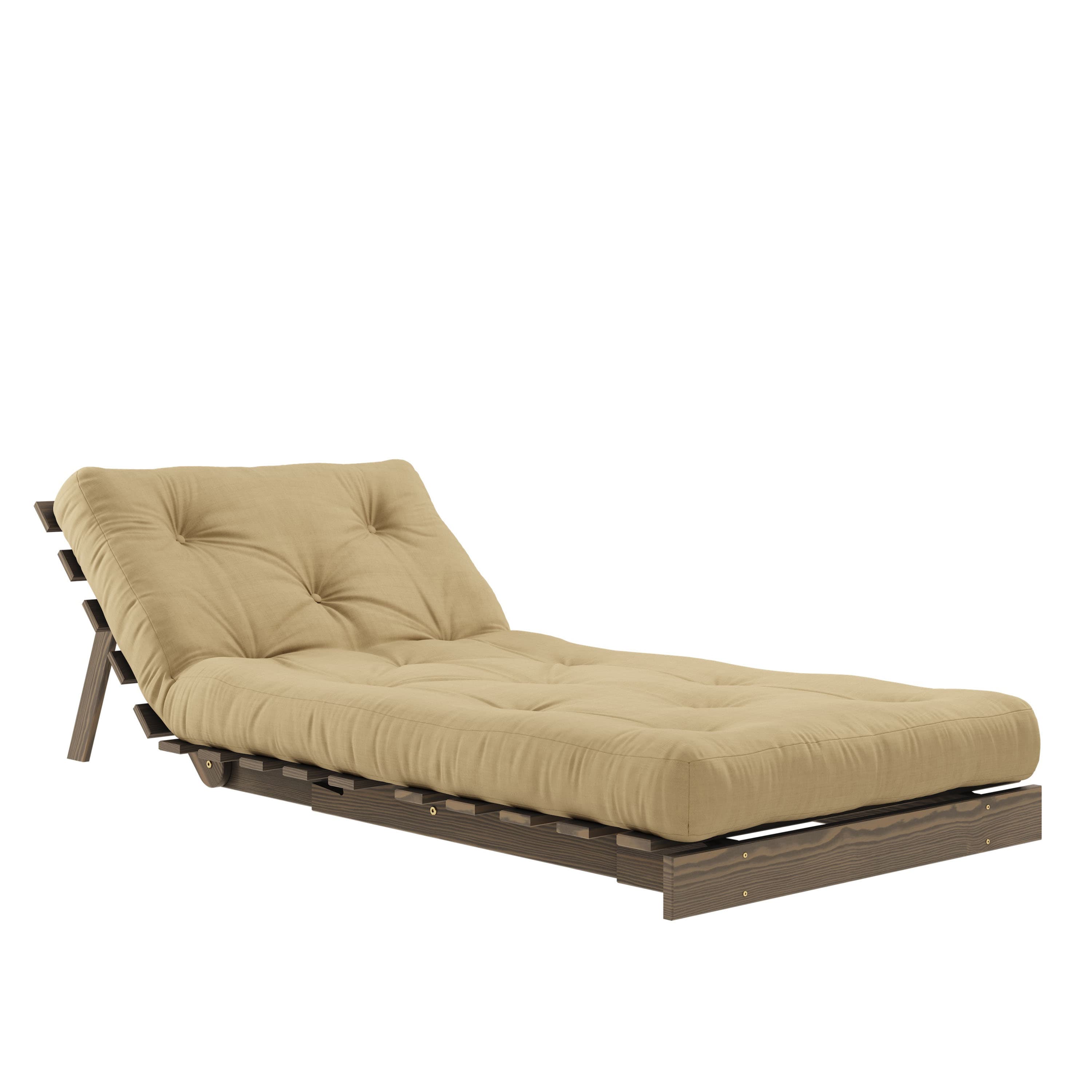 Roots Schlafsessel Braun/Weizenbeige 90cm