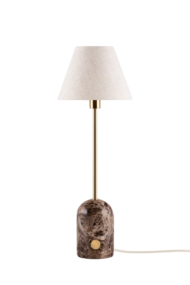 Gino Table Lamp Brown 20 cm
