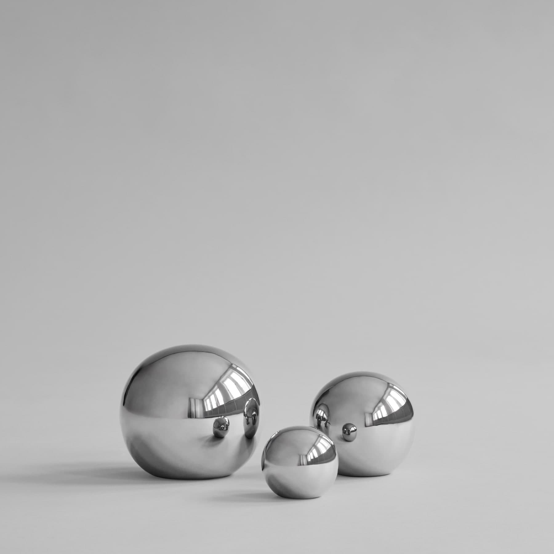 Gallery Balls Dekoration Chrom 3er-Pack