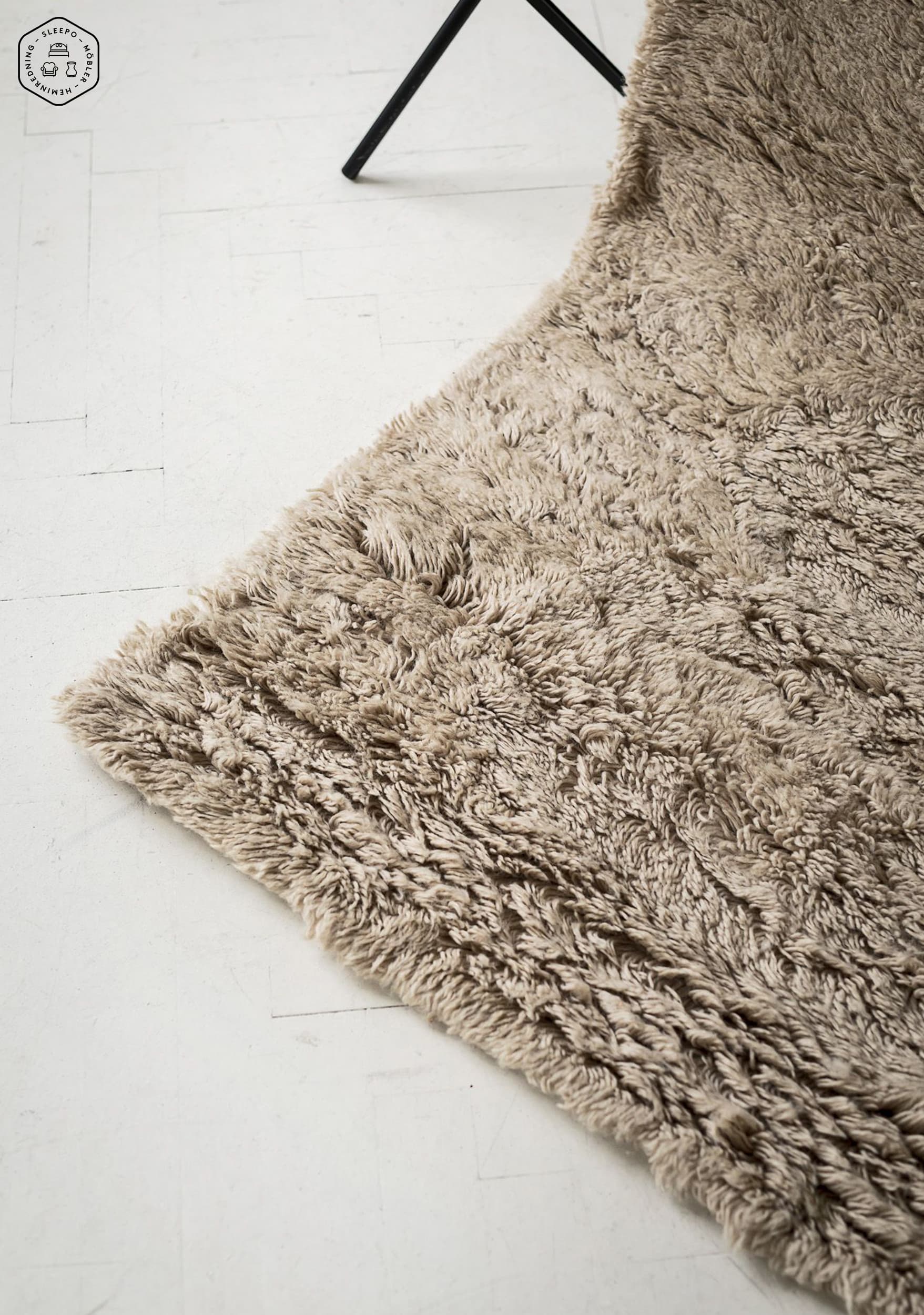 Cloudy Wool Rug Beige 250x350