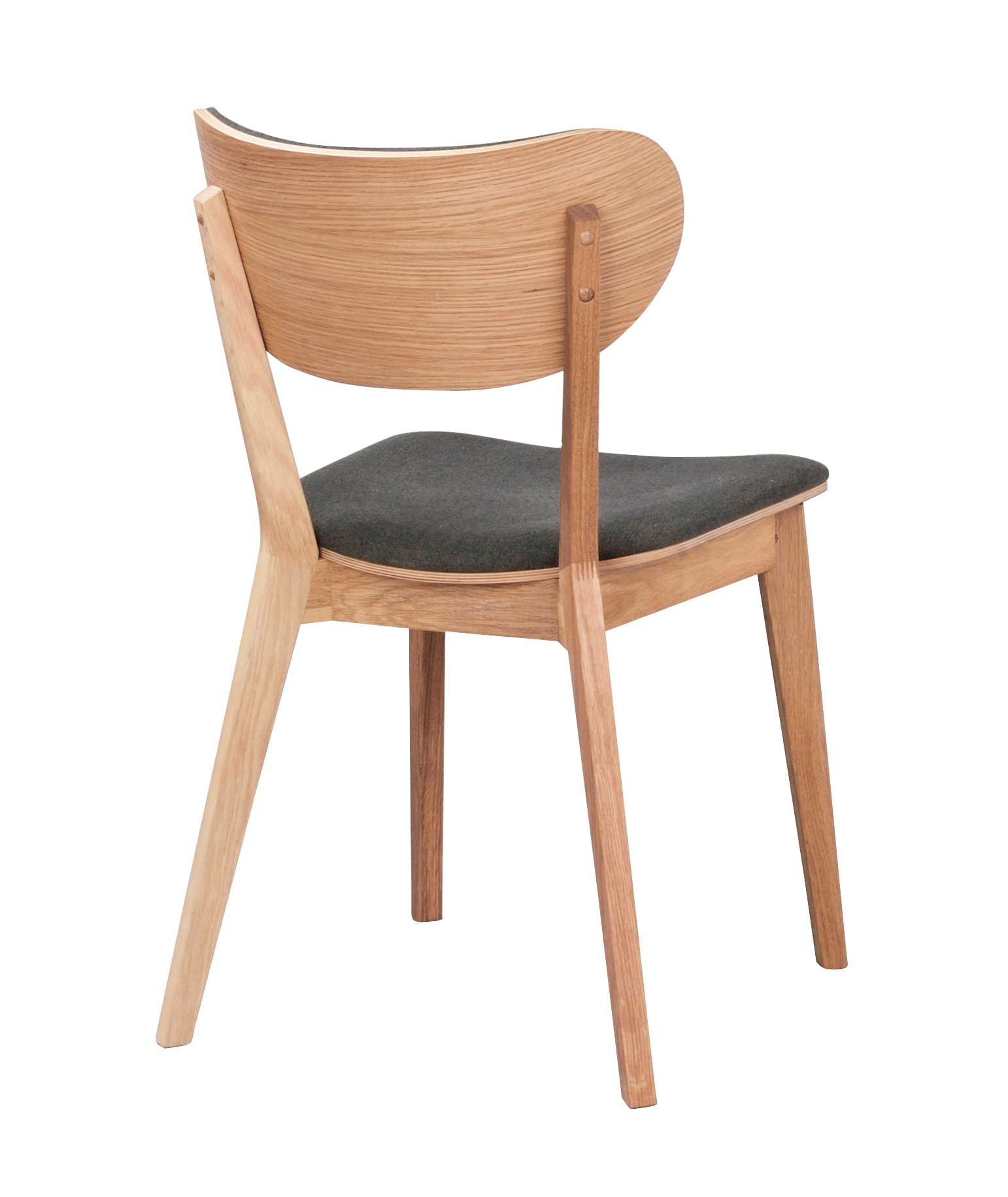 Kato Dining Chair Oak/Dark Grey