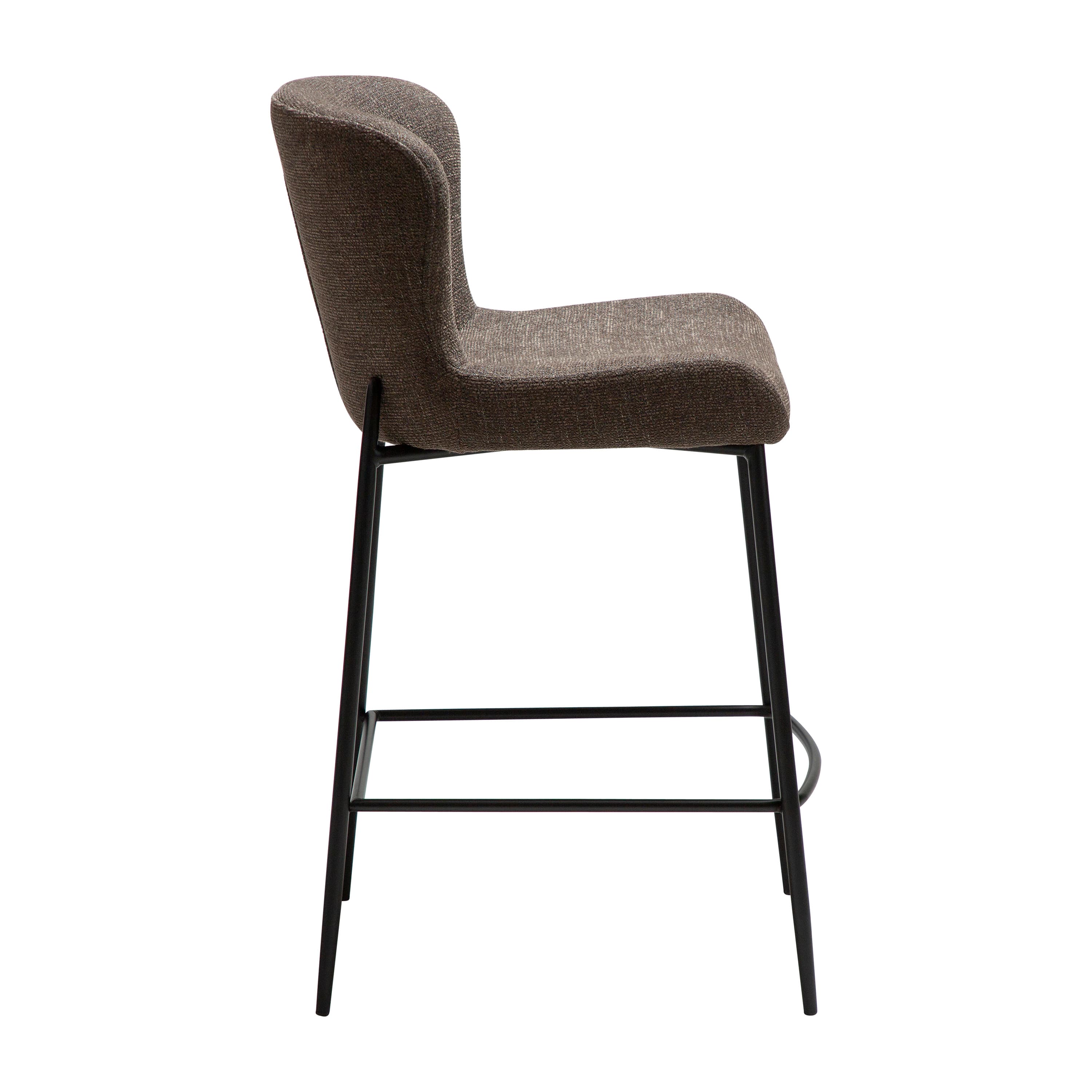 Glam Barstool Major Brown Bouclé
