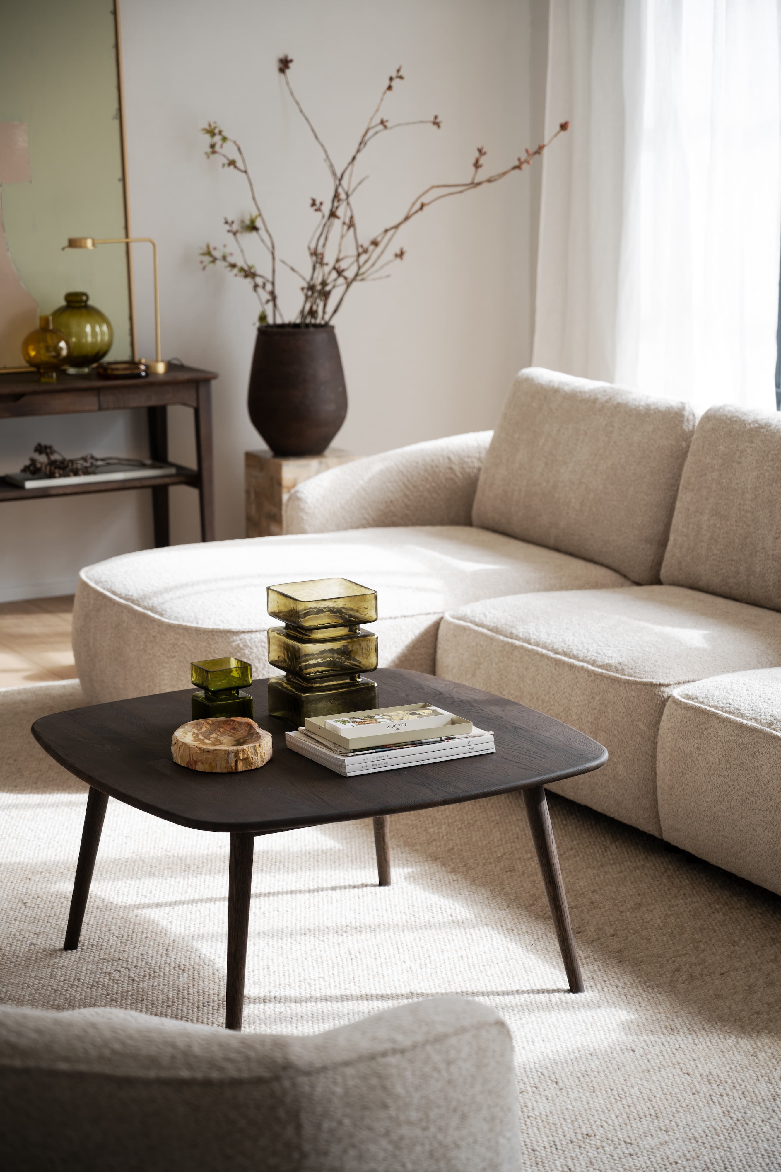 Norris 4-Sitzer Sofa Chaiselongue Links Hellbeige 319cm