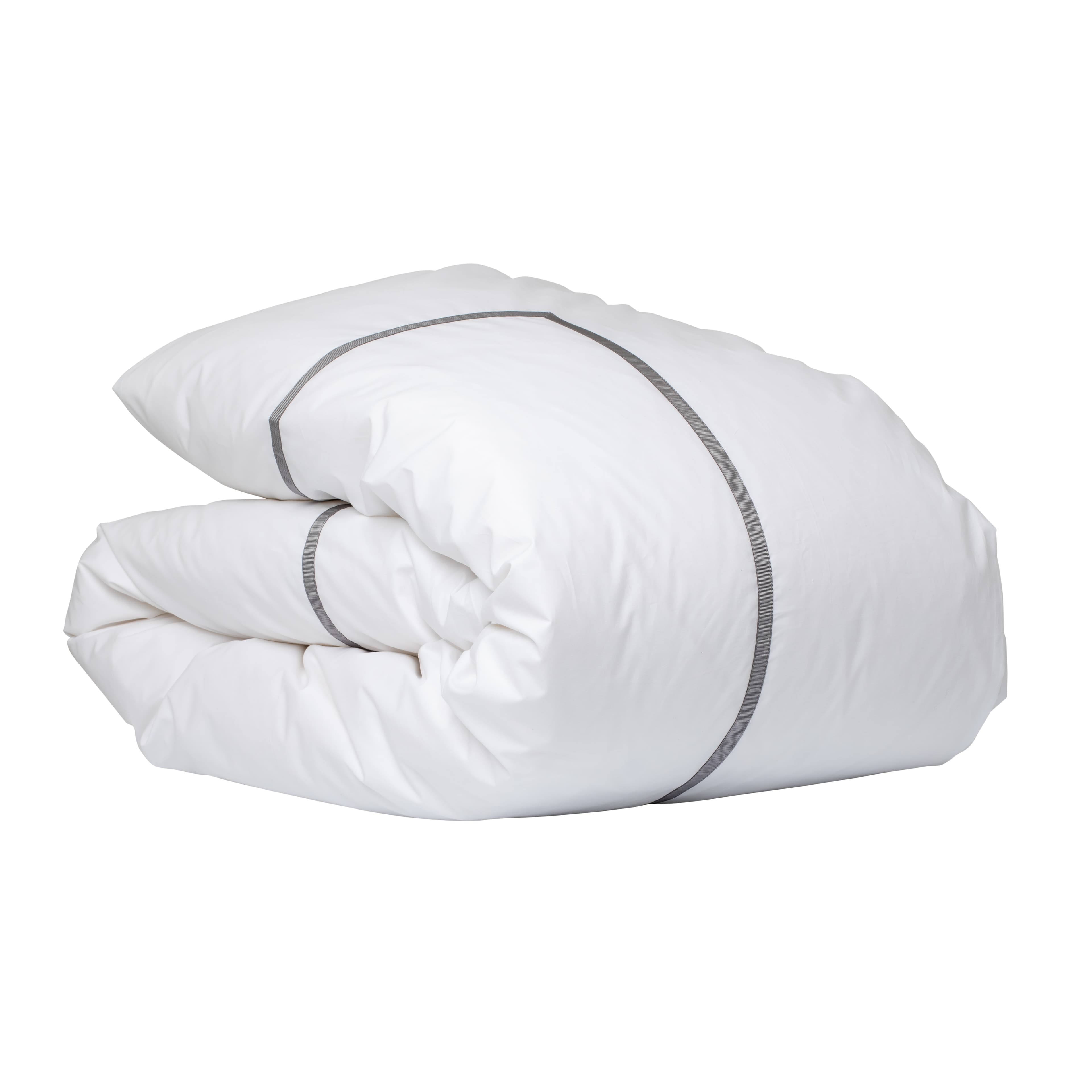 Singolo Duvet Cover Organic Percale Grey 150x210