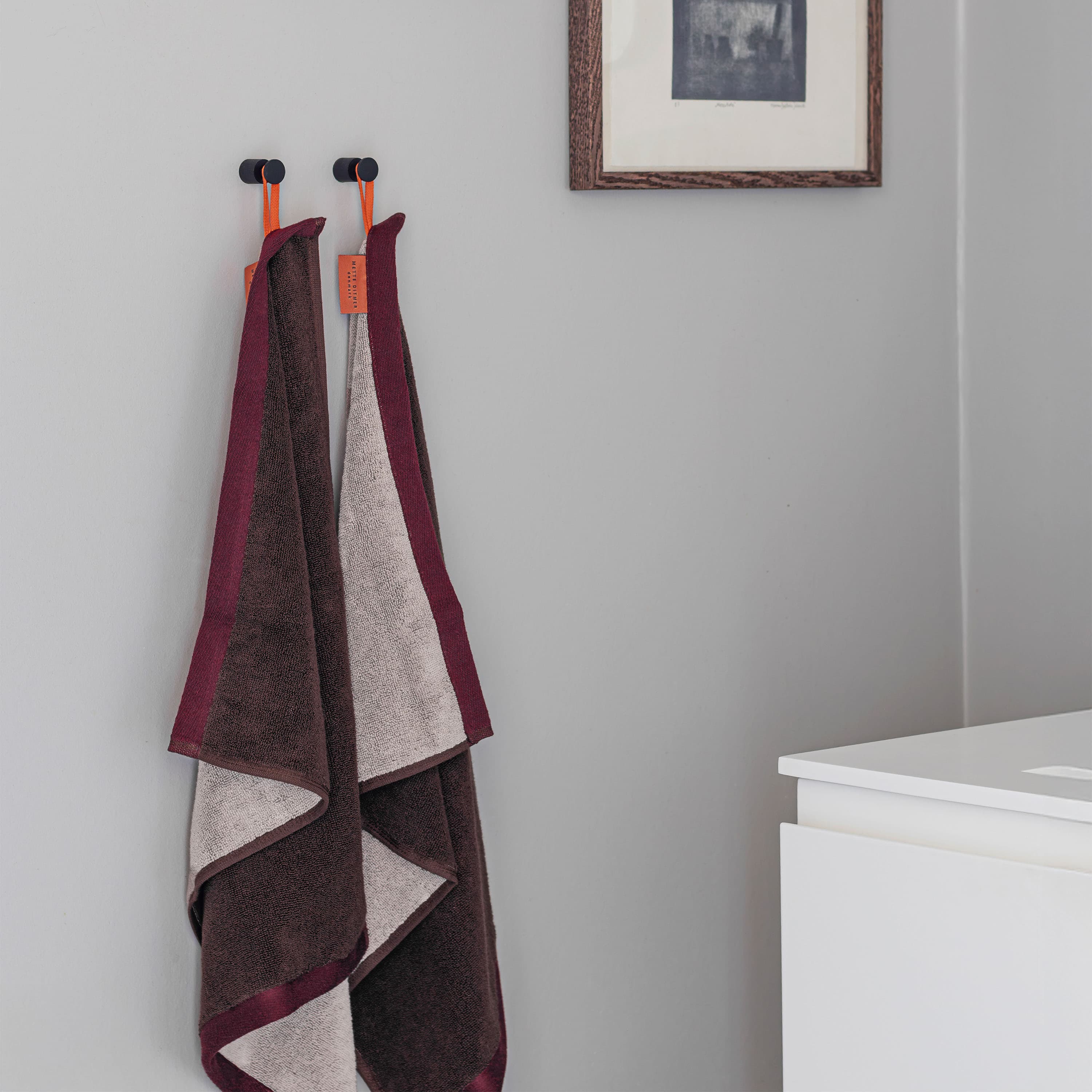 Soft Handtuch Braun/Sand 40x55 2er-Pack