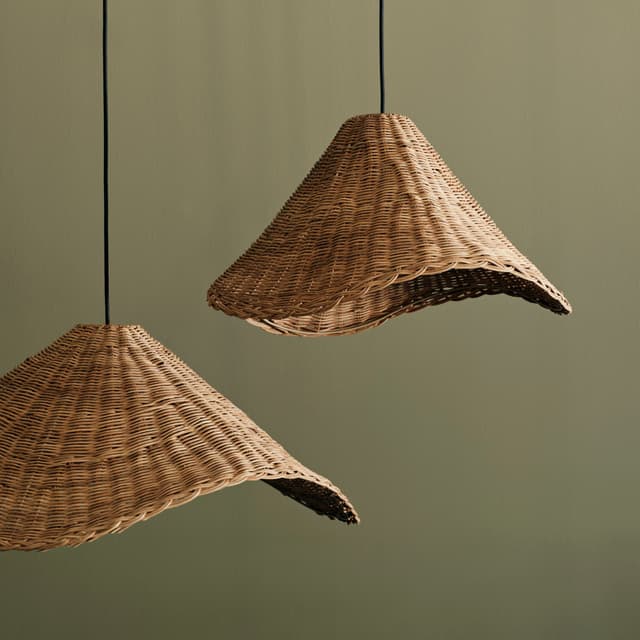 Nori Lampenschirm Naturbraun Ø74