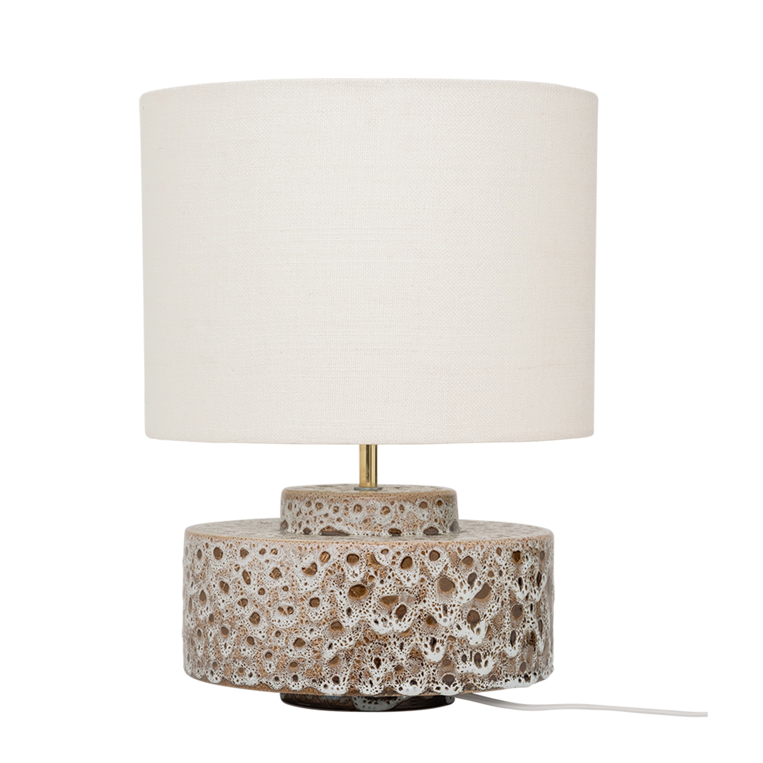 Ivy Tischlampe White/Brown 40cm
