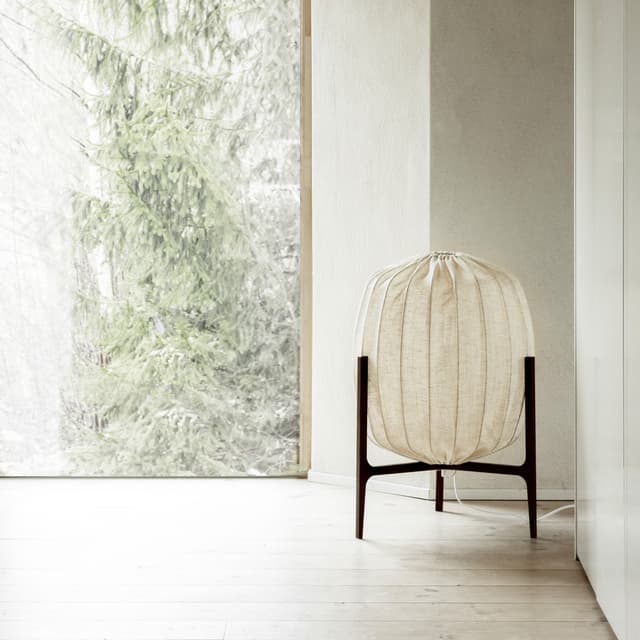 Prisma Floor Lamp Dark Ash/Natural 69cm