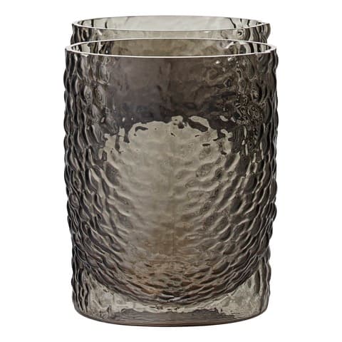 Arura Low Vase Schwarz