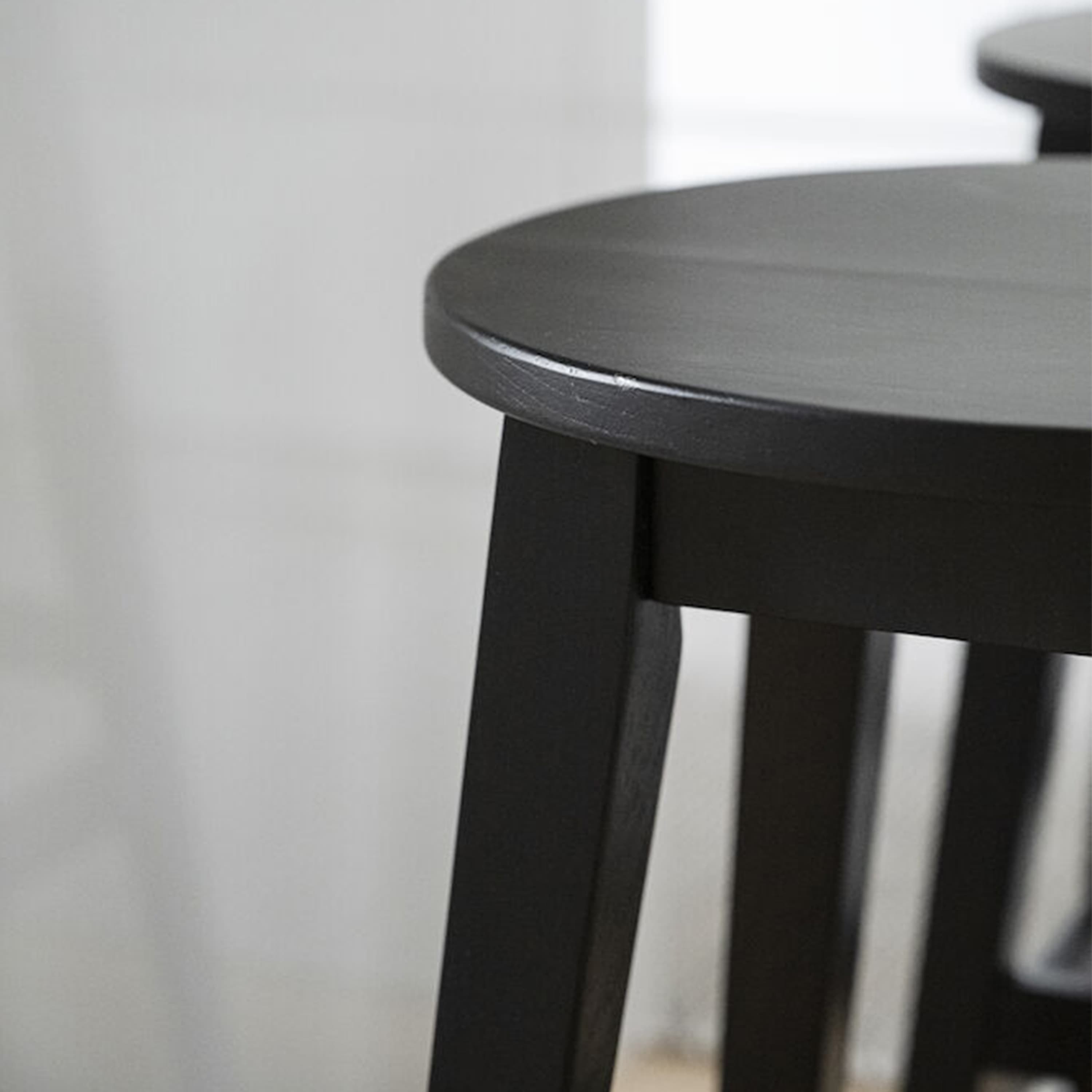 Austin Bar Stool Black Lacquered Oak