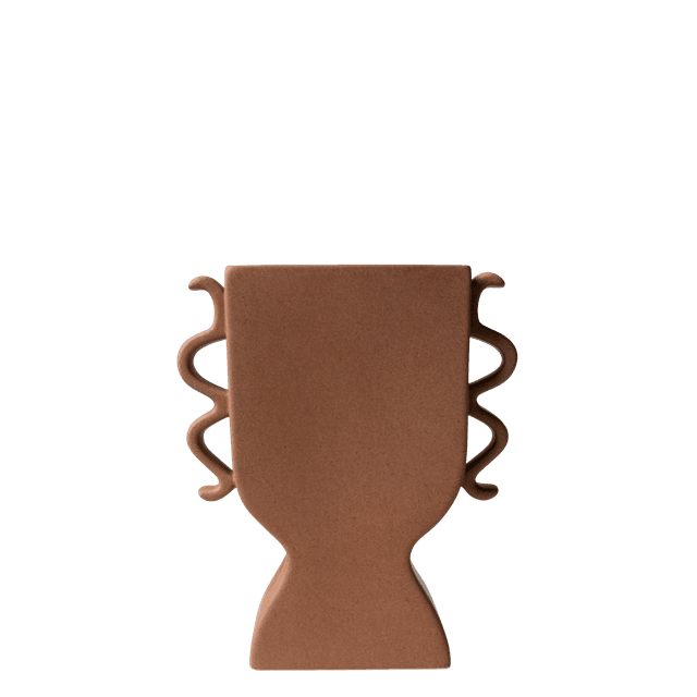 Flat Vase Terrakotta 25 cm