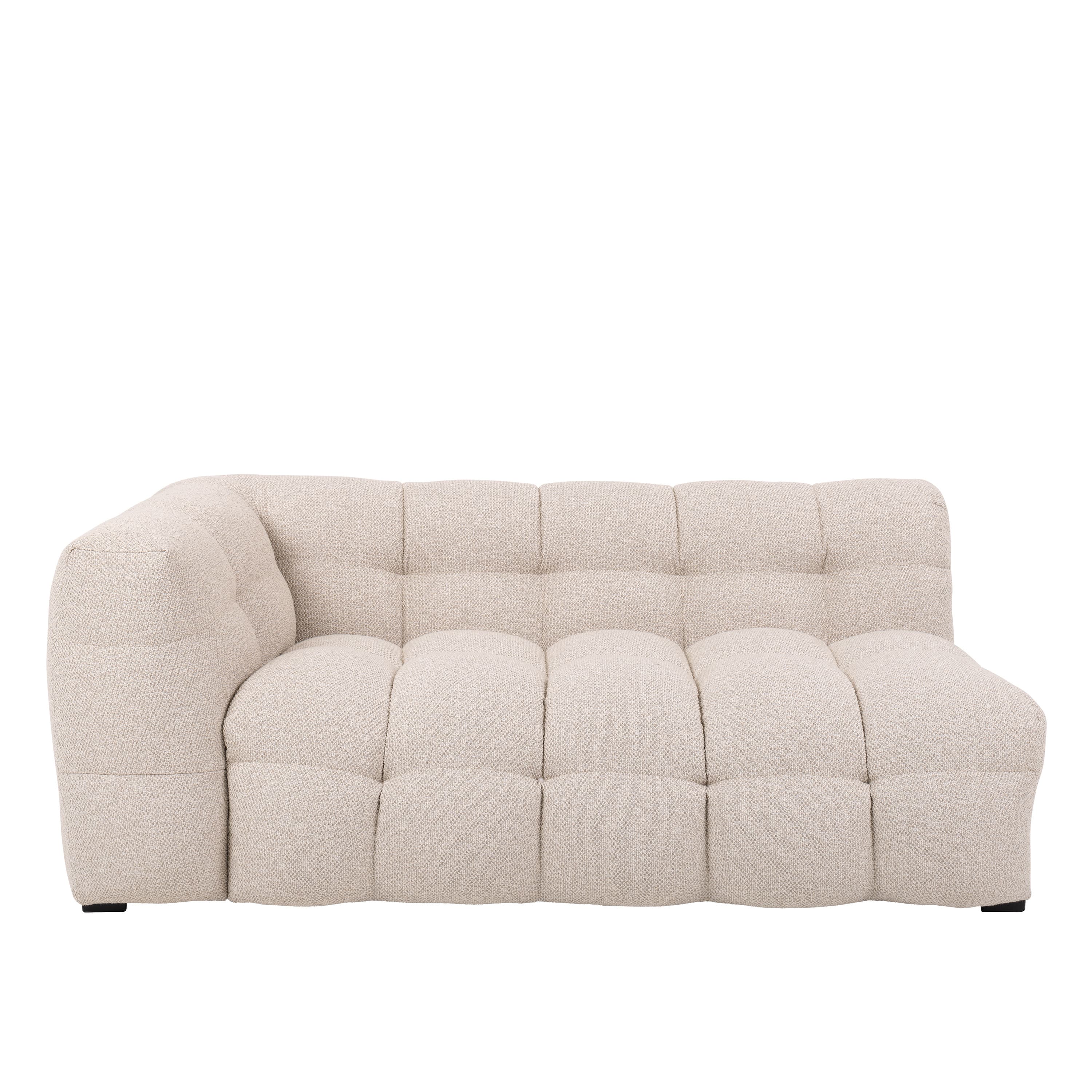 Billie 2-Sitzer Sofa Modul Links Armlehne Beige Bouclé 174cm