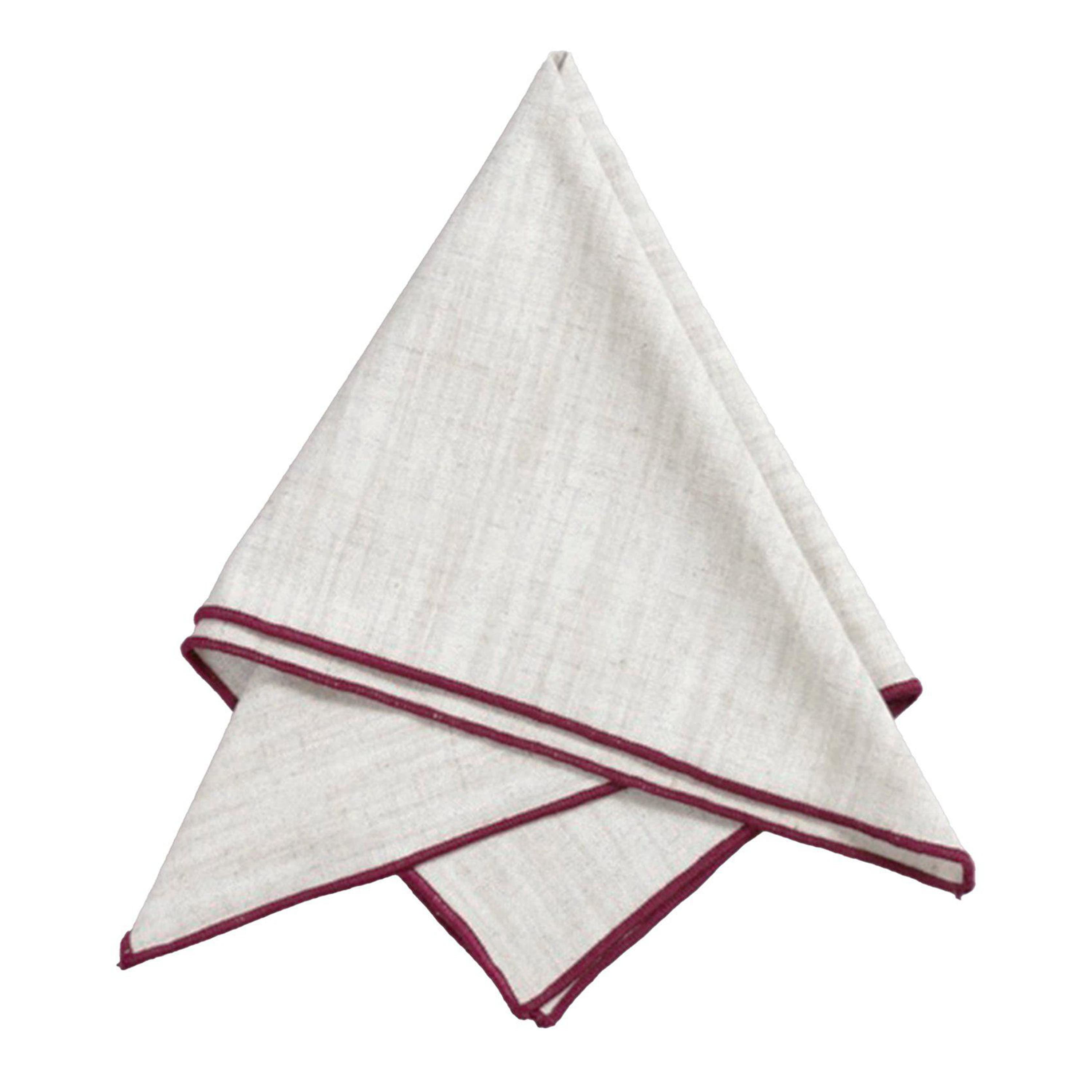 Sabina Serviette Weinrot 45x45