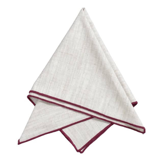 Sabina Serviette Weinrot 45x45