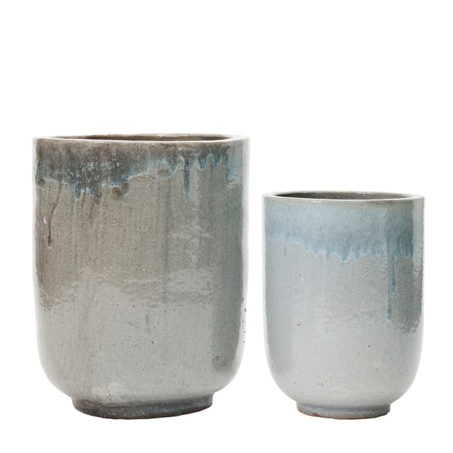 Pho Blumentopf Grau 2er-Set