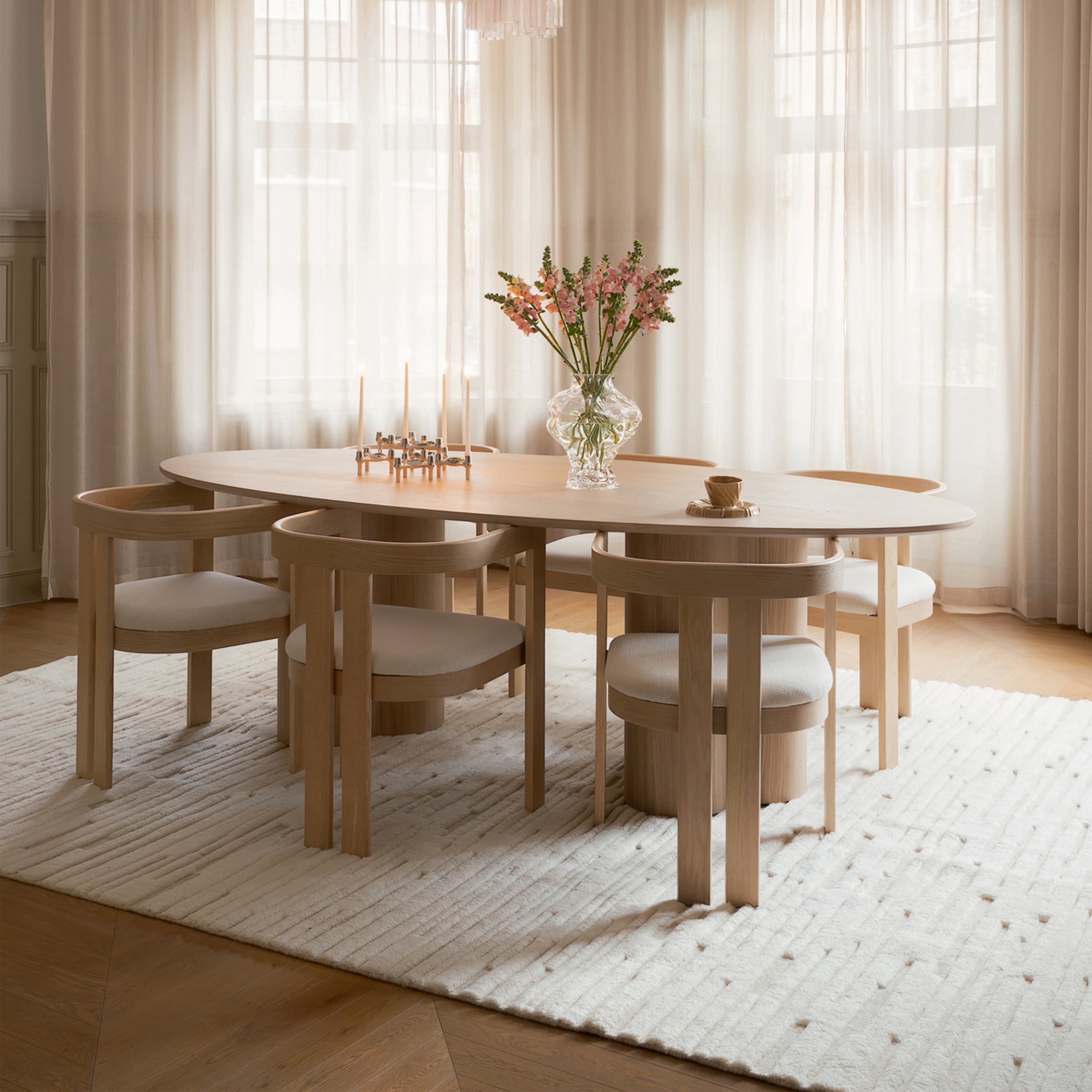 Chloe Wollteppich White/Natural 300x400