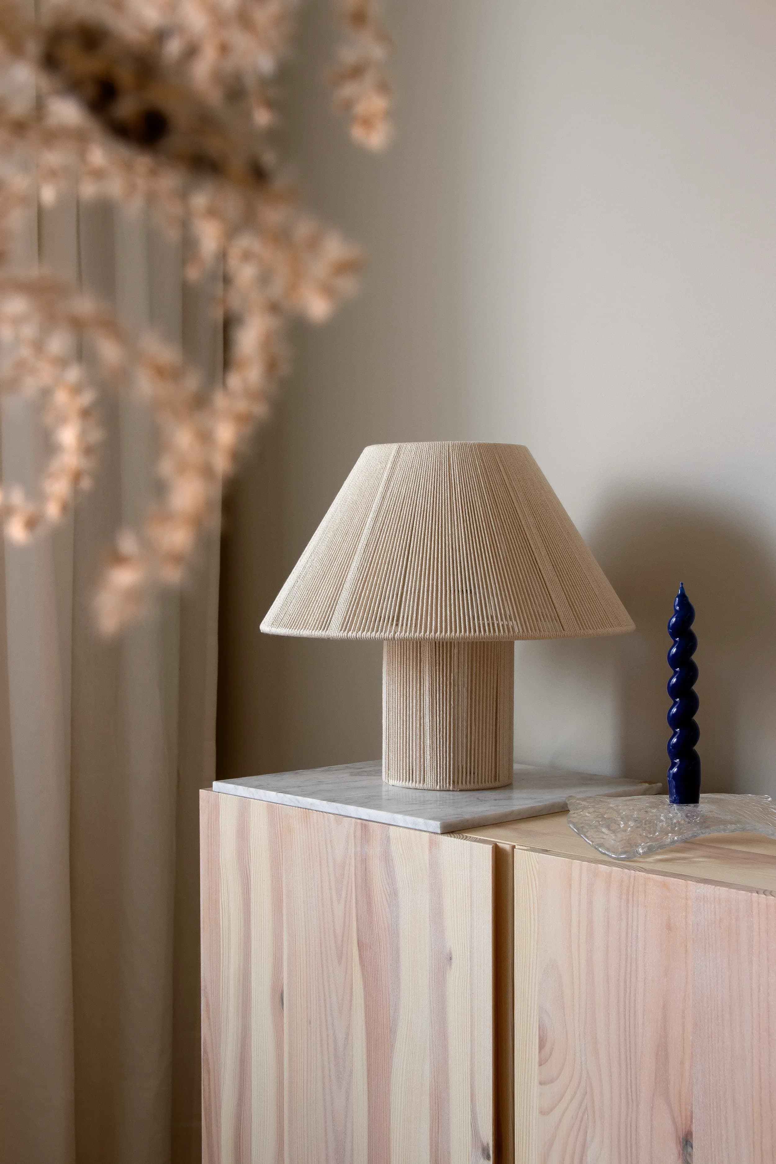 Anna Tischlampe Natur 35cm
