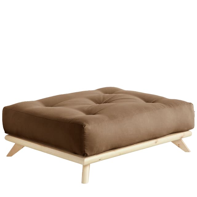 Senza Footstool Natural/Mocha