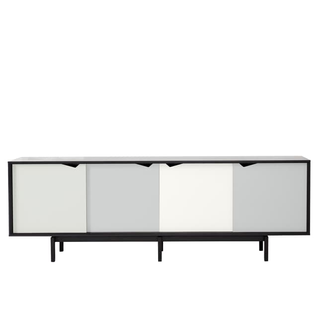 S1 Sideboard Schwarz lackierte Eiche/Multi Sand 200x68