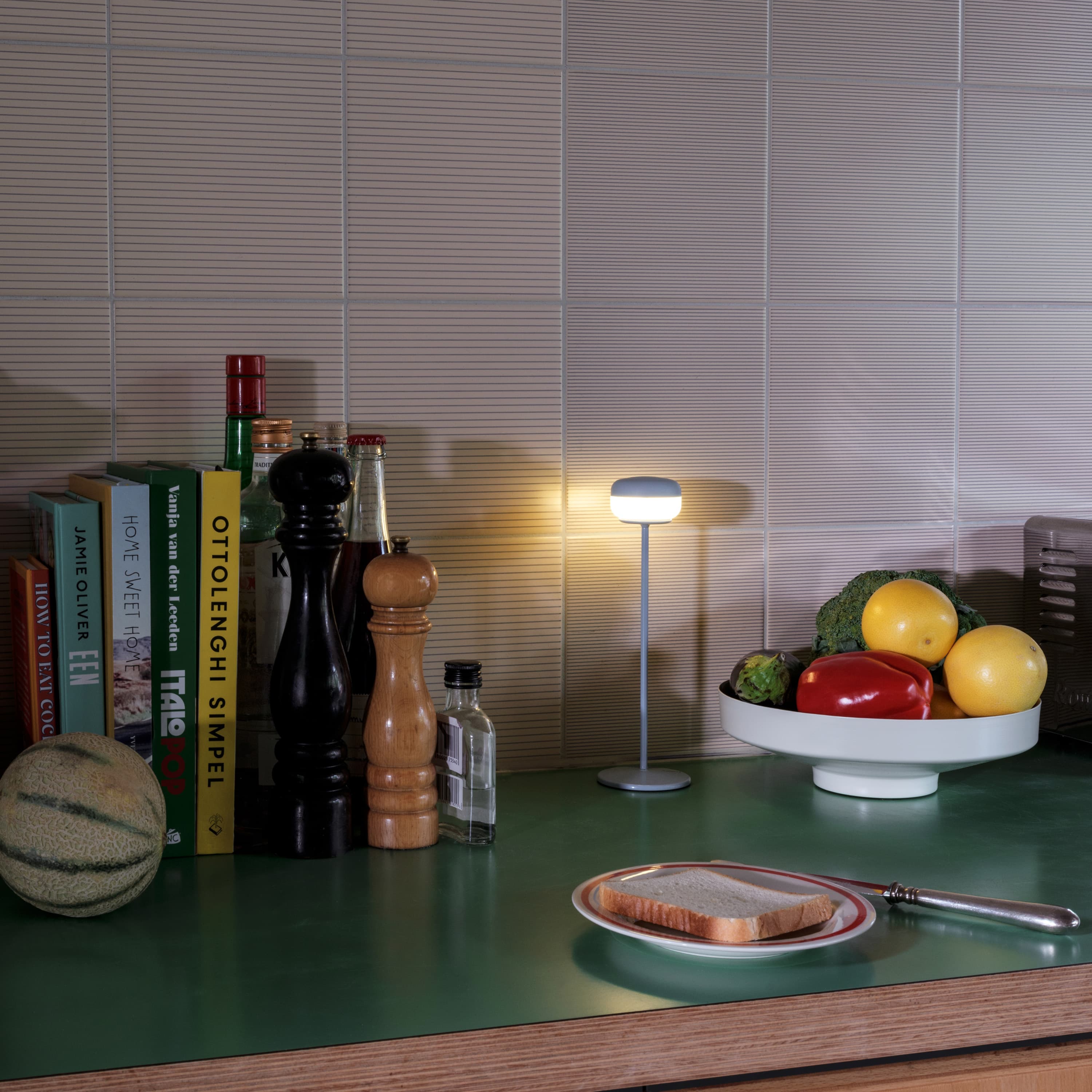 Table Lamp Portable Jet Blue