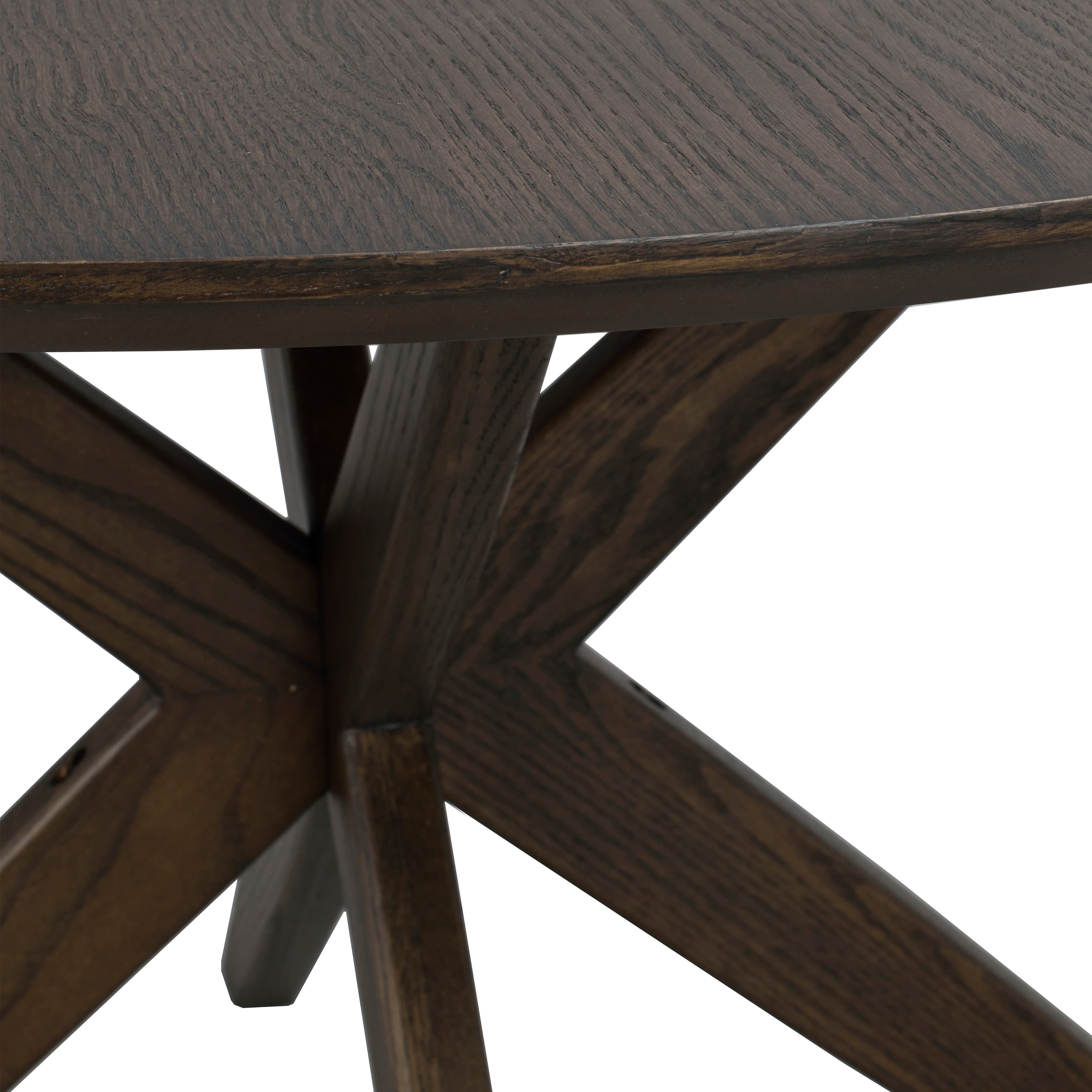Calverton Dining Table Brown Ø120