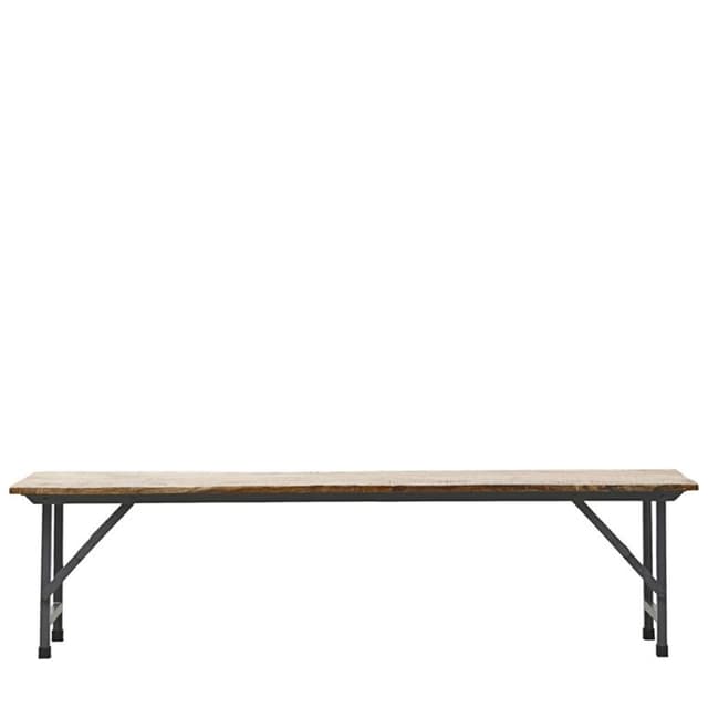 Party Bench Foldable Natural 180cm