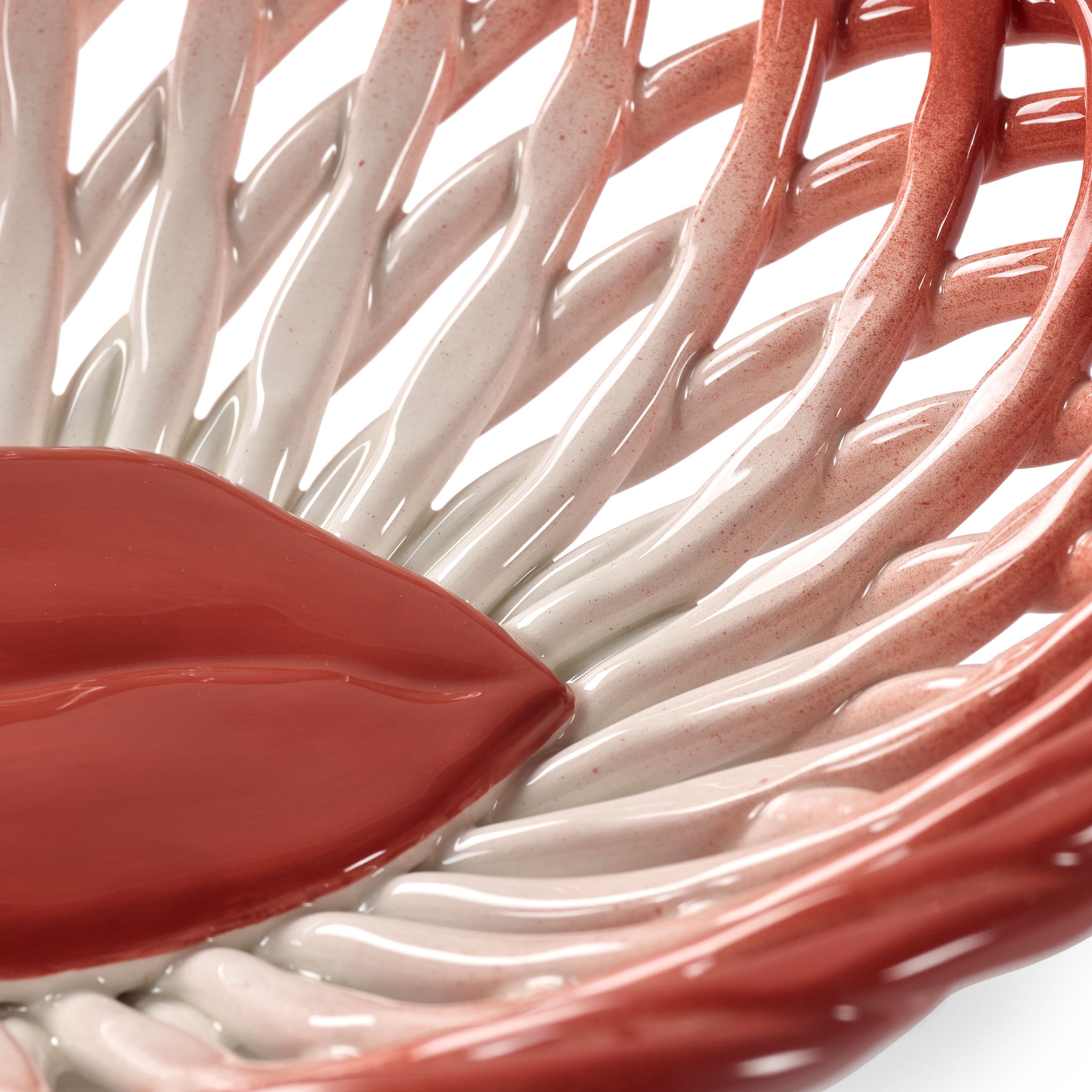 Les Objets Mouleversants Korb Red/White