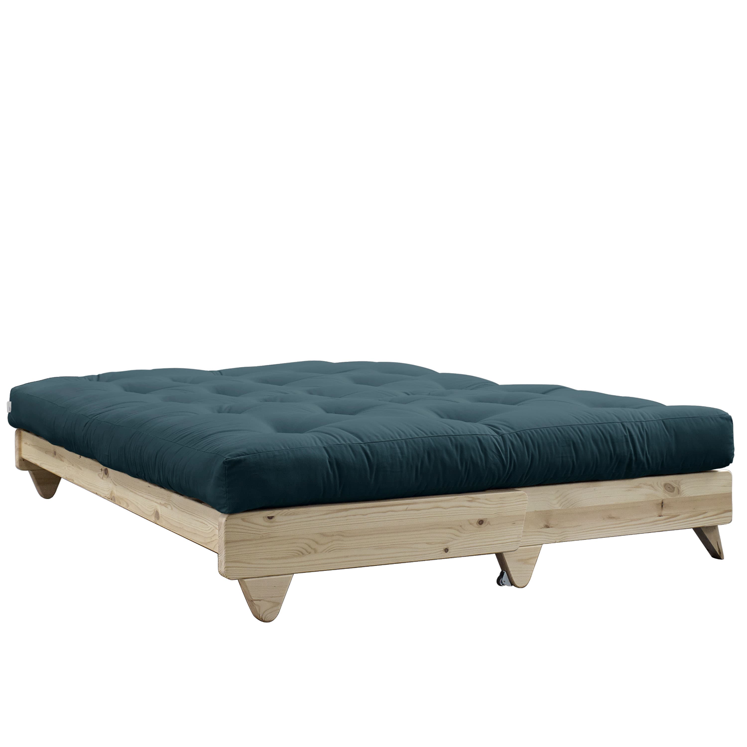 Fresh Schlafsofa Natur/Petrolblau 200cm