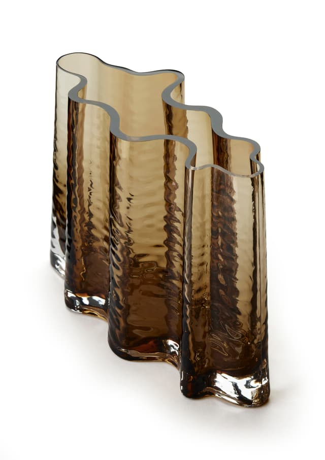 Gry Breite Vase Cognac 24cm