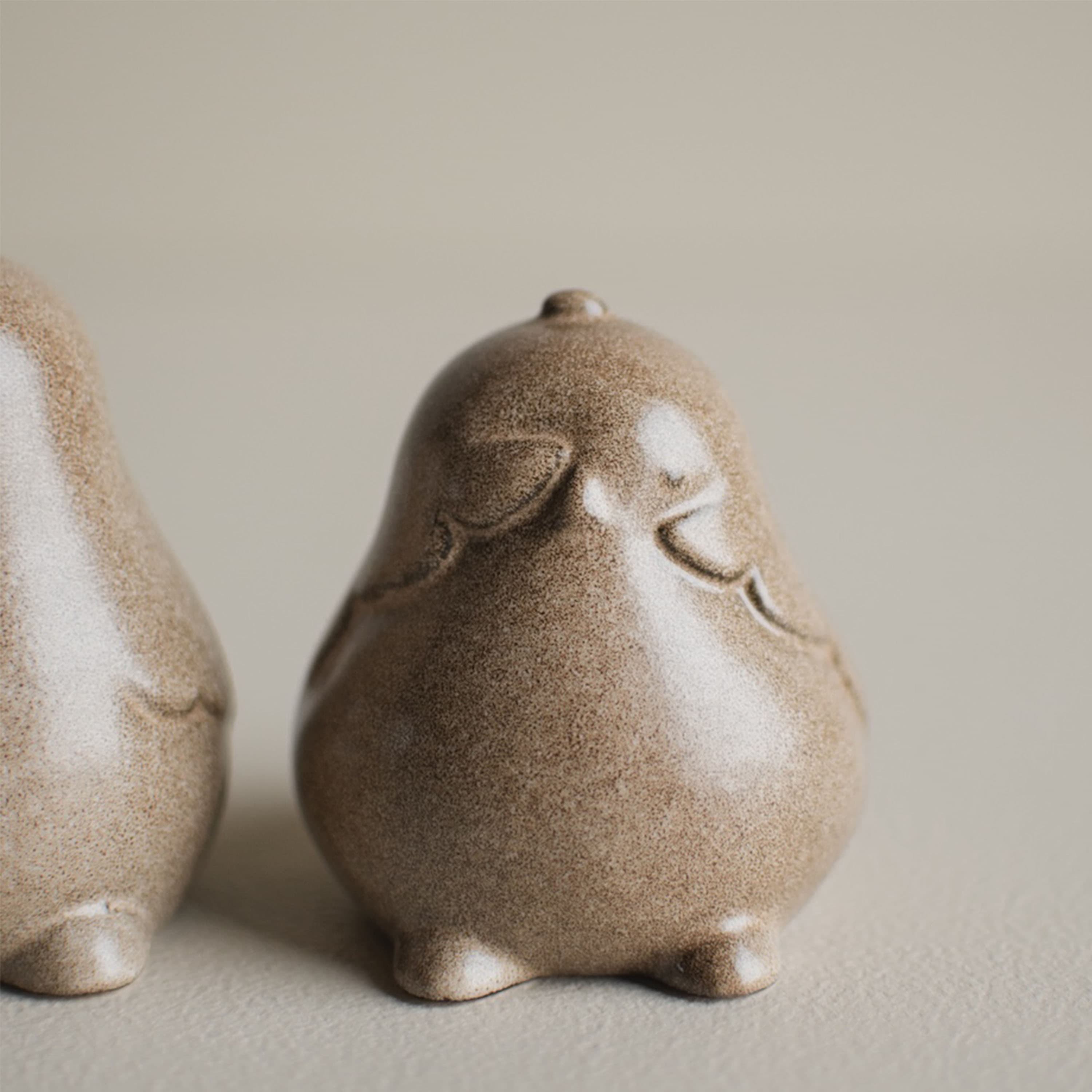 Chubby Chicken Dekoration Beige 2er-Set