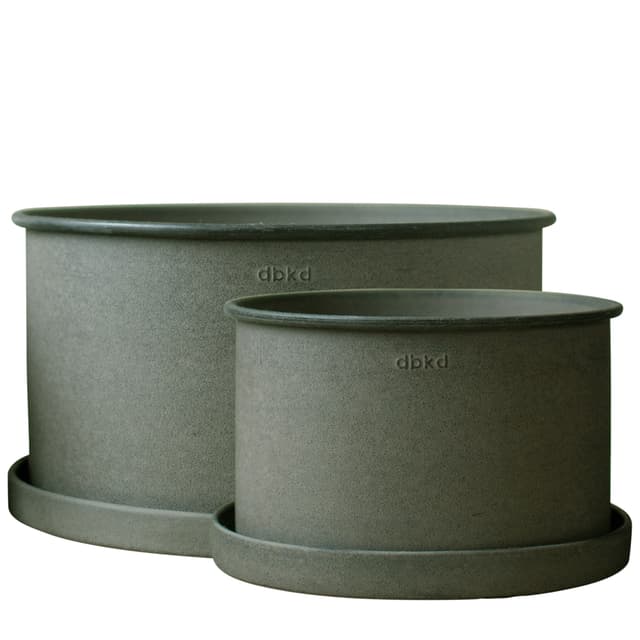Plant Bowl Keramiktopf Grün 2er-Pack