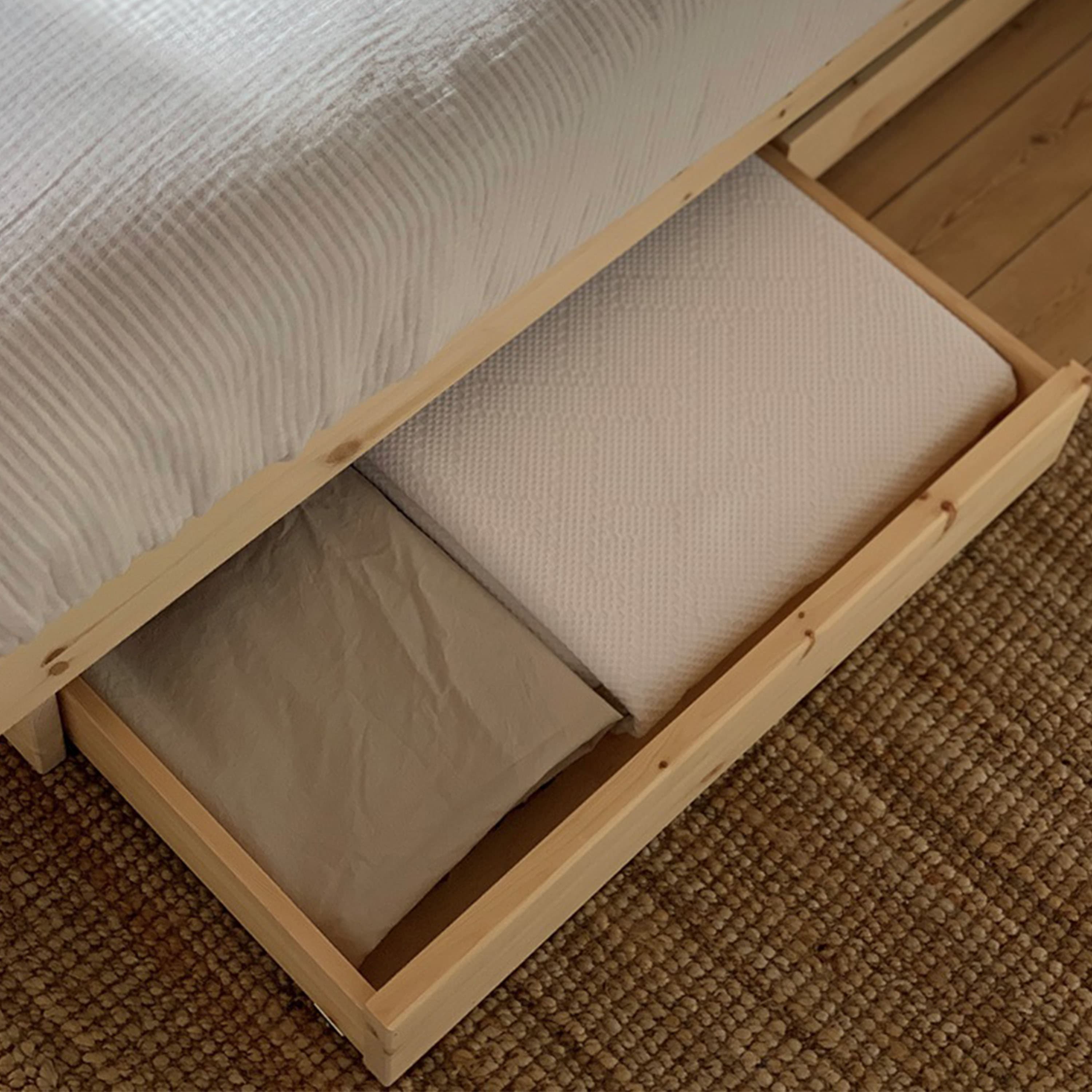 Kanso Bed frame incl. 4 Drawers Raw 180cm