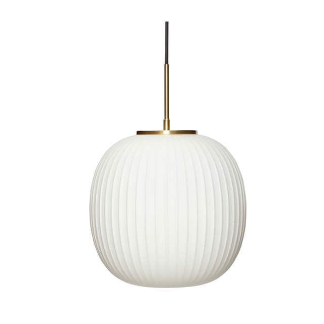 Serene Ceiling Light White/Brass Ø32cm