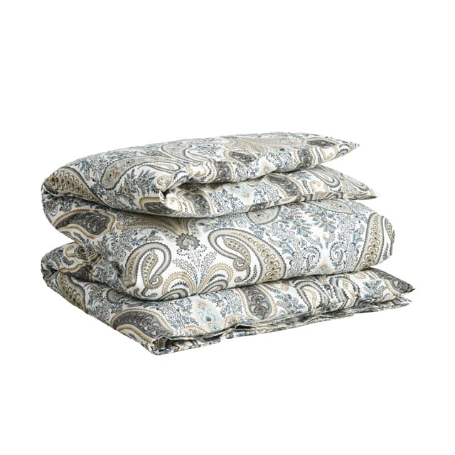 Key West Paisley Bettbezug Dark Putty 150x210