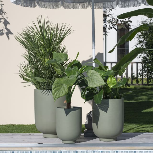 Malin Blumentopf Grün Hoch 3er-Set