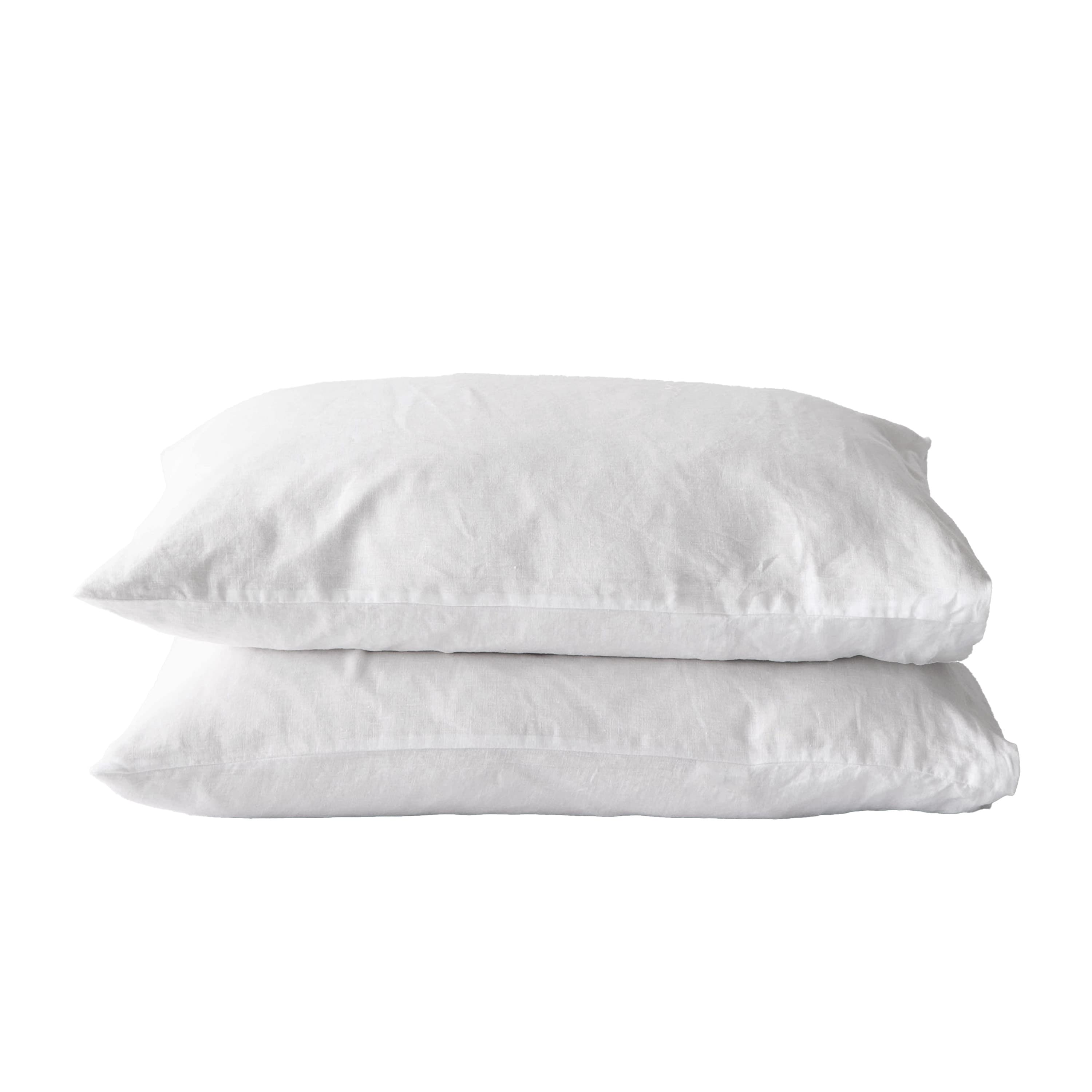 Kissenbezug Leinen Gebleicht Weiß 50x60 2er-Pack