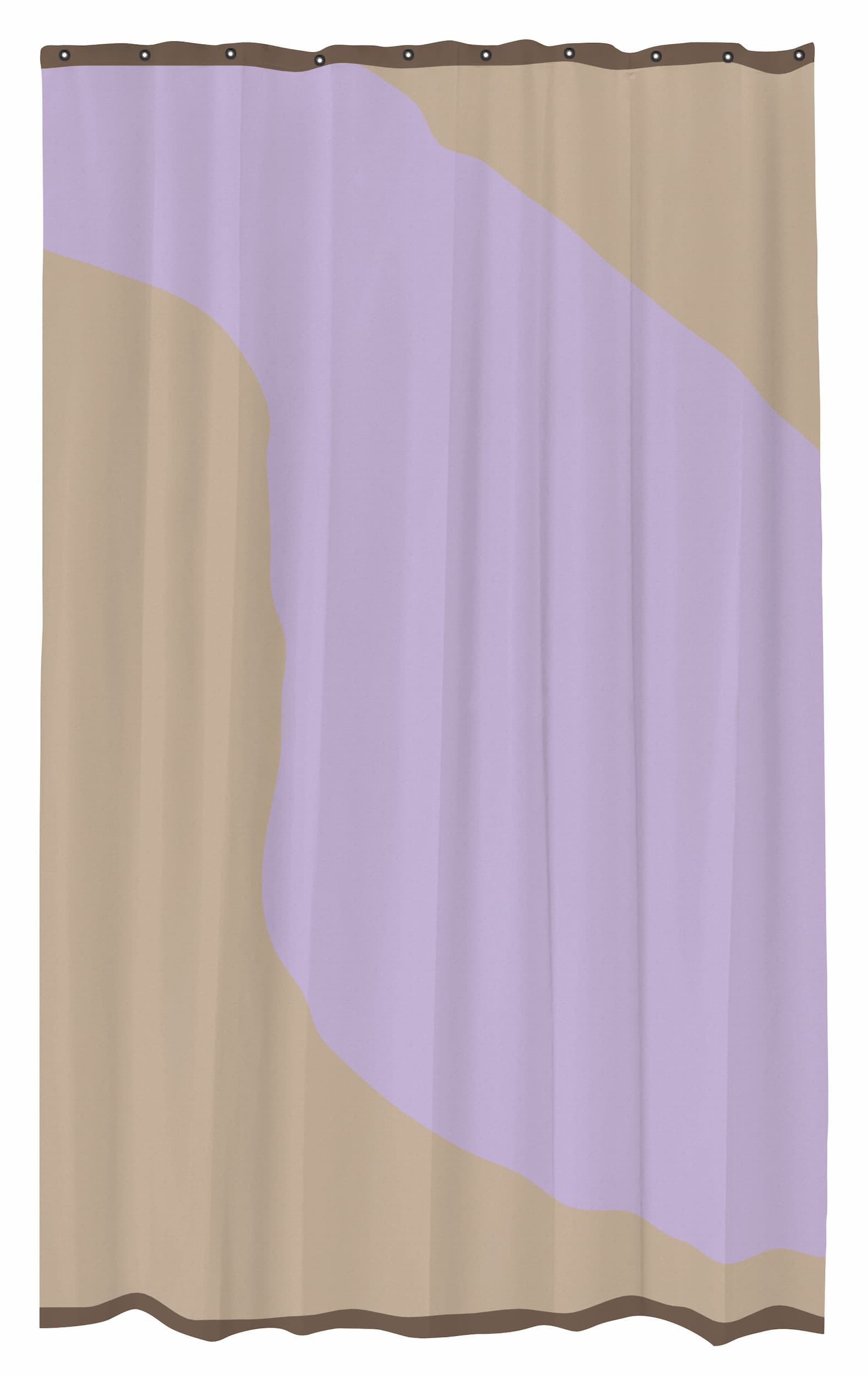 Nova Arte Duschvorhang Sand/Lila