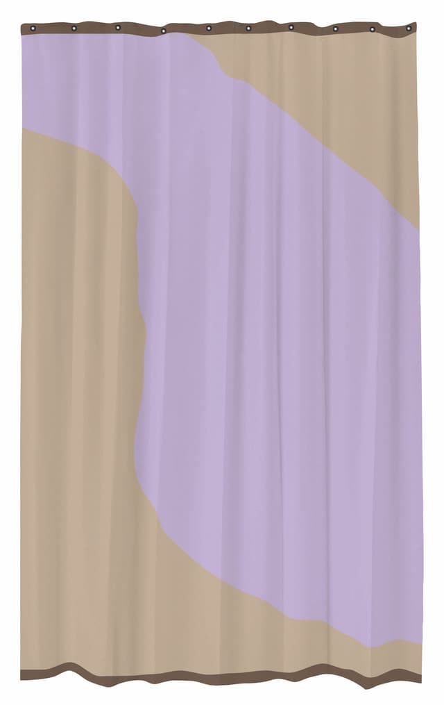Nova Arte Duschvorhang Sand/Lila