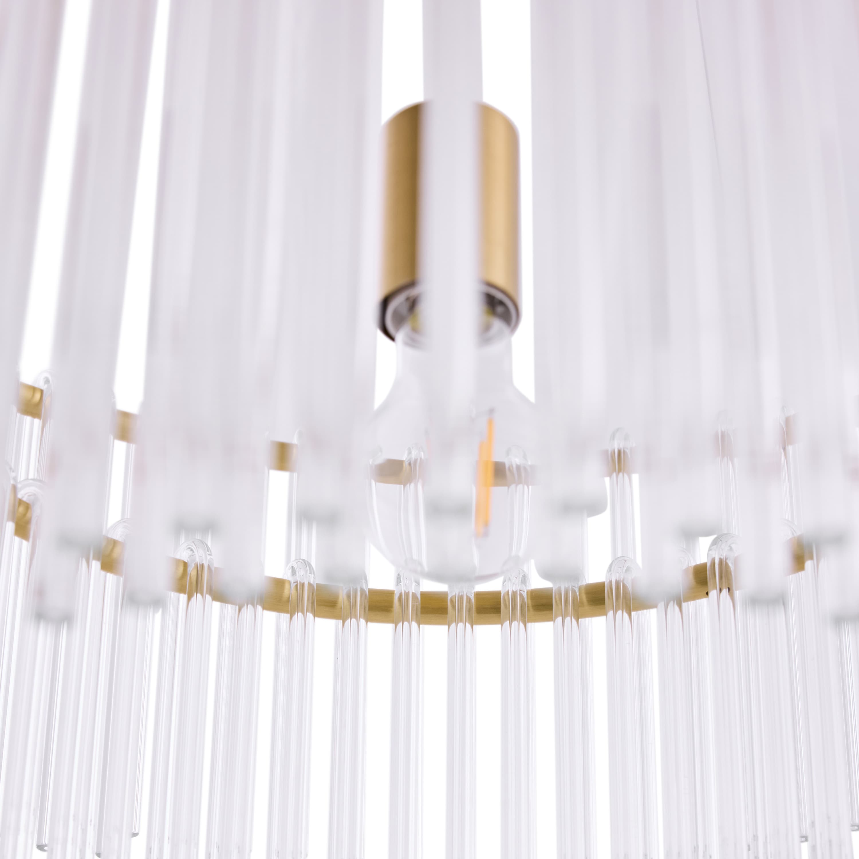 Hook Taklampa Clear/Brushed Brass