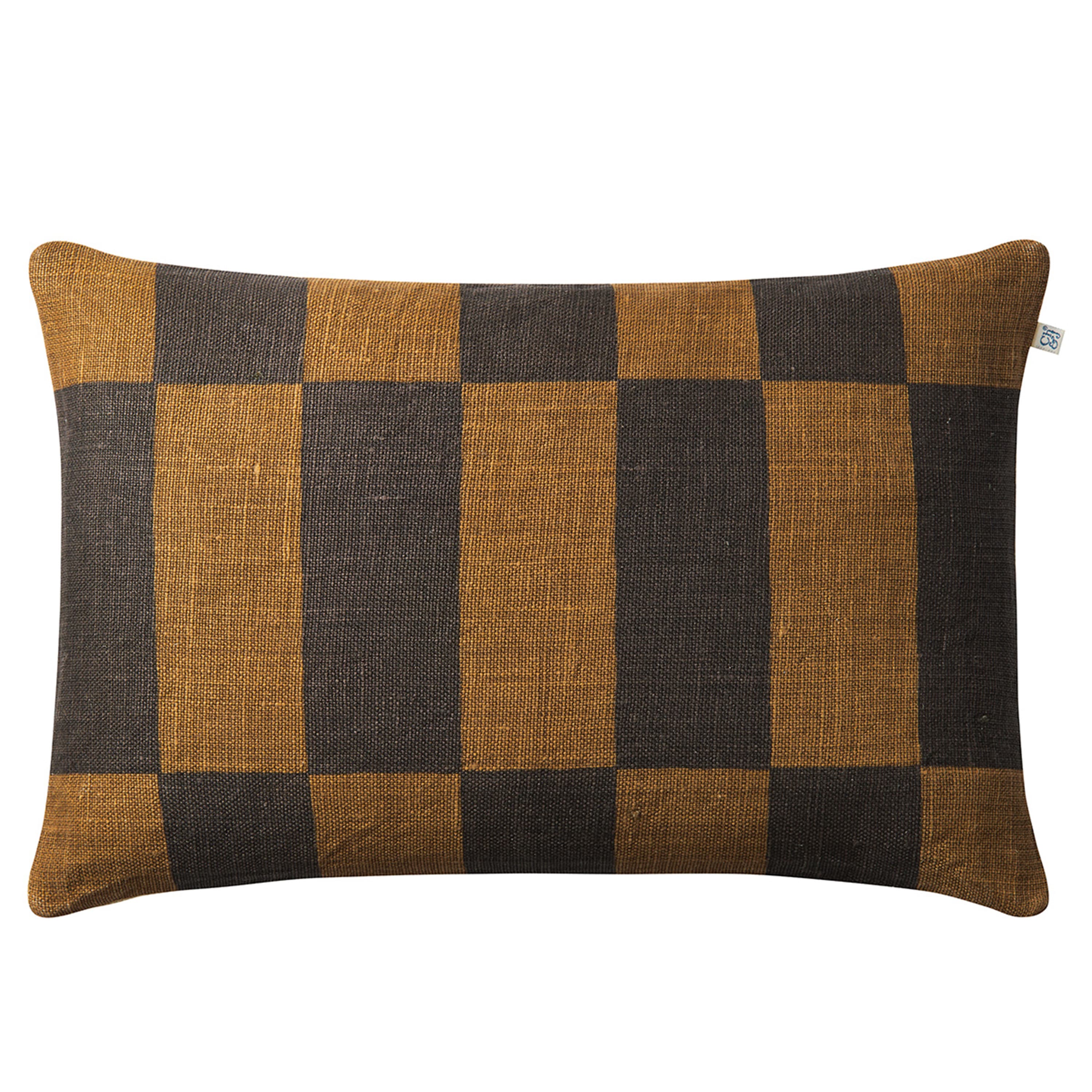 Samar Kissenbezug Leinen Dunkelbraun/Taupe 40x60