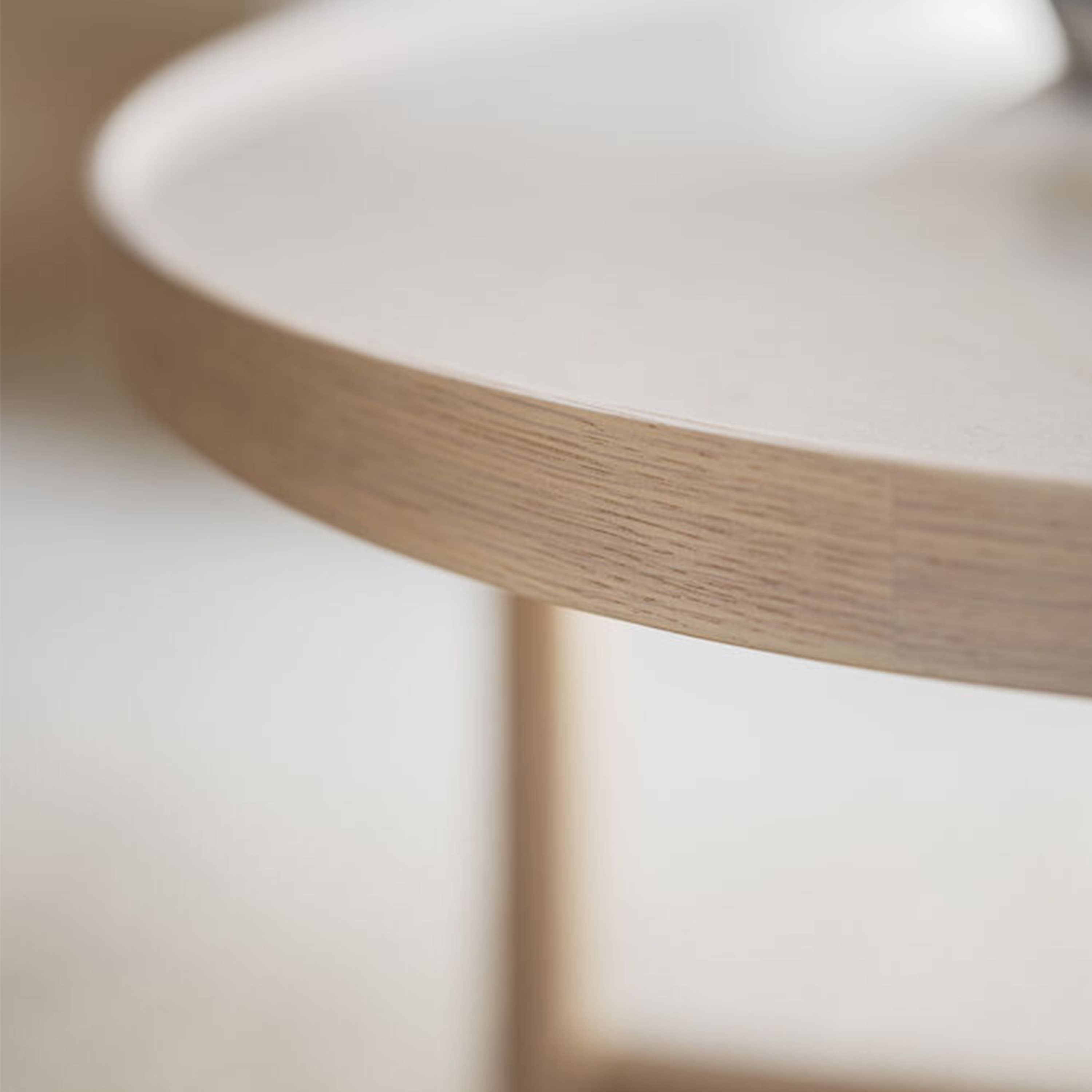 Marsden Coffee Table Beige/White Washed Ø90