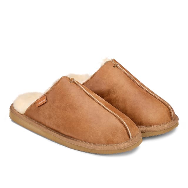 Hugo Slippers Antique Cognac Size 43