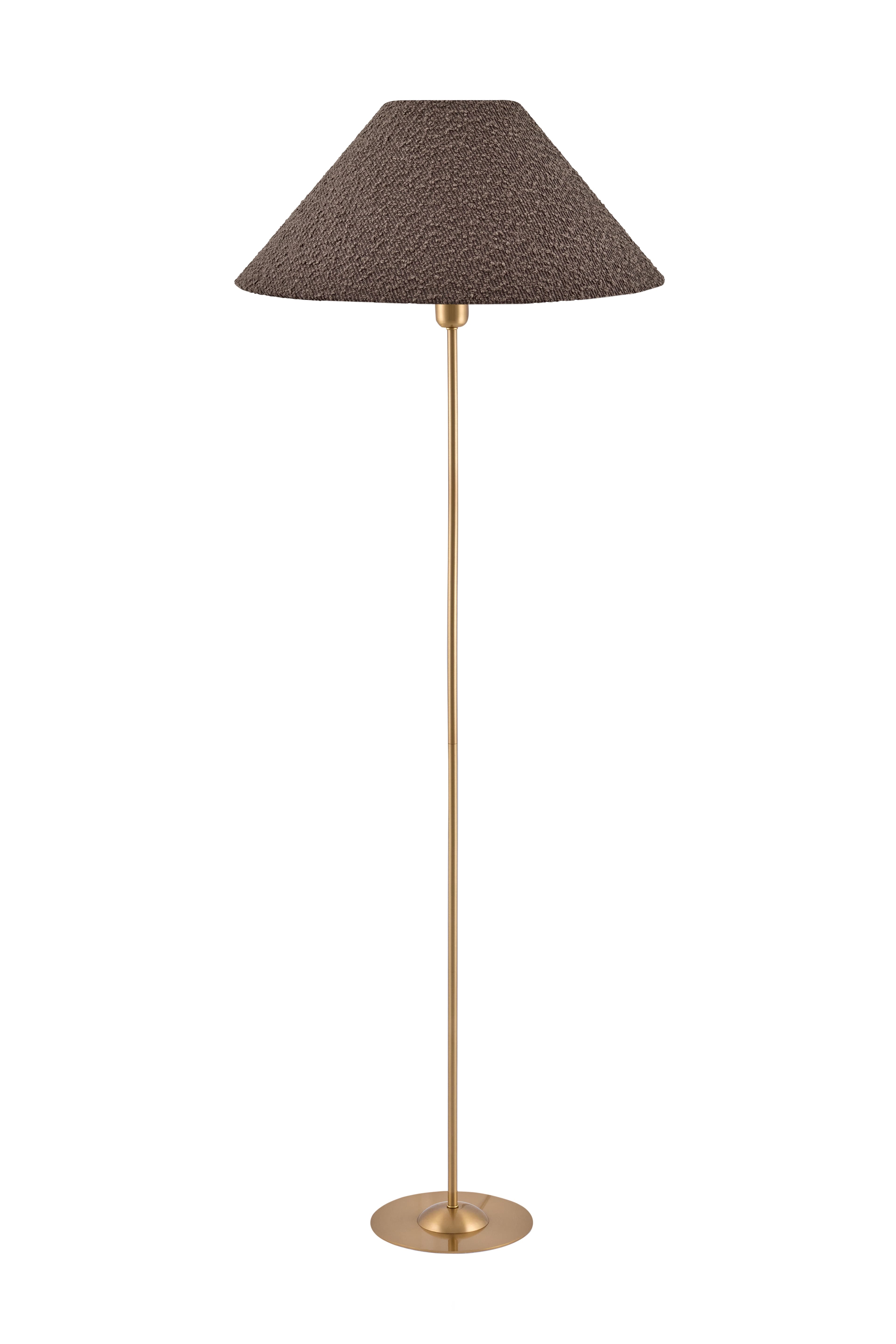 Iris Floor Lamp Base Brushed Brass