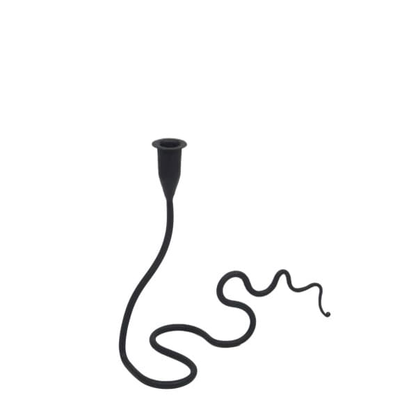 Kaa Candlestick Black 26cm