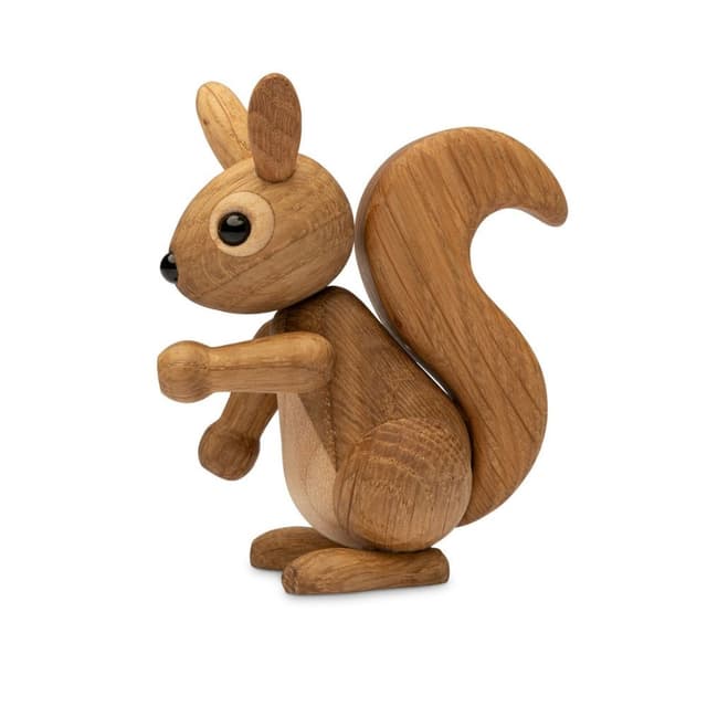 Peanut Baby Squirel Decoration Oak 8.5cm