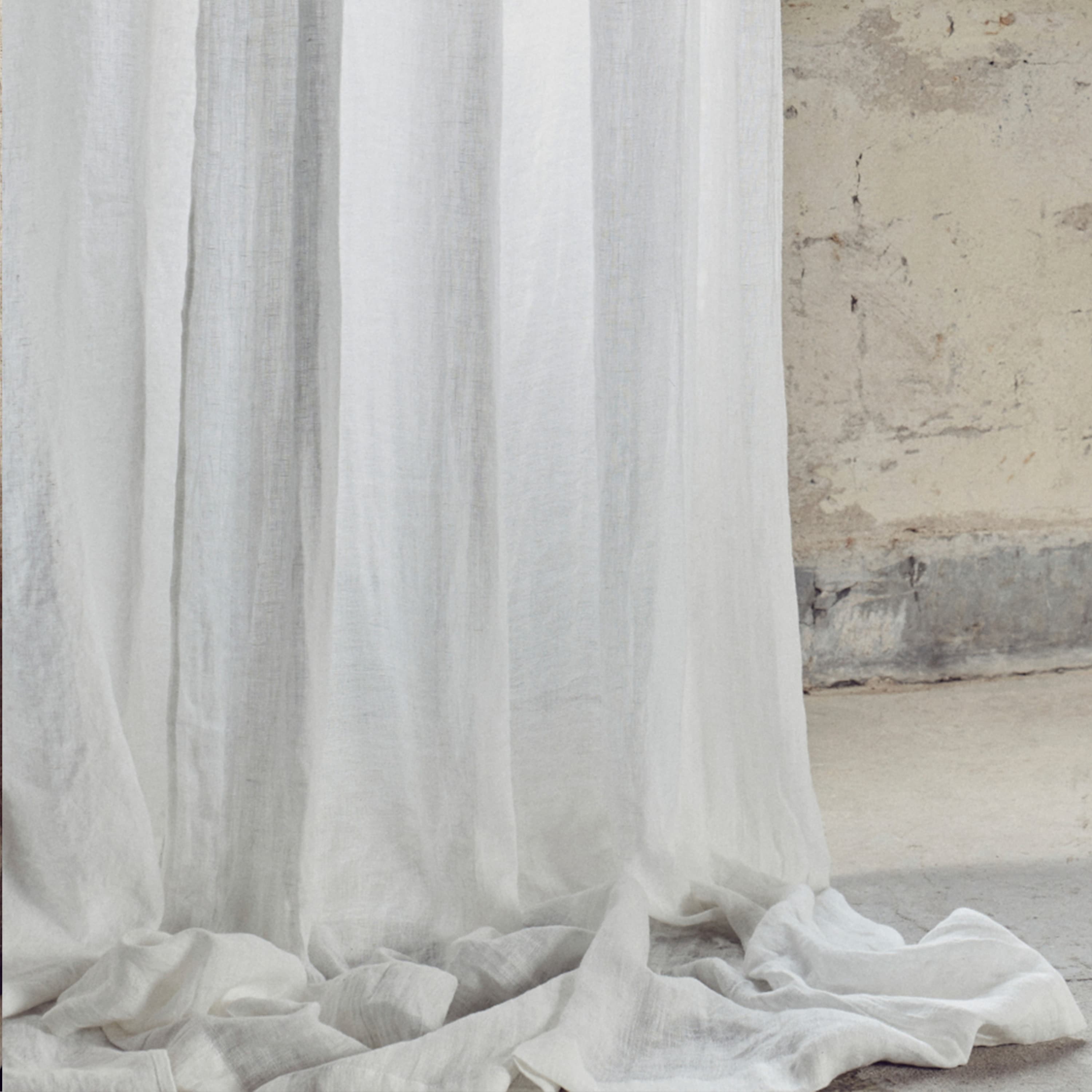 Airy Vorhanglänge Leinen Natur Offwhite 280cm