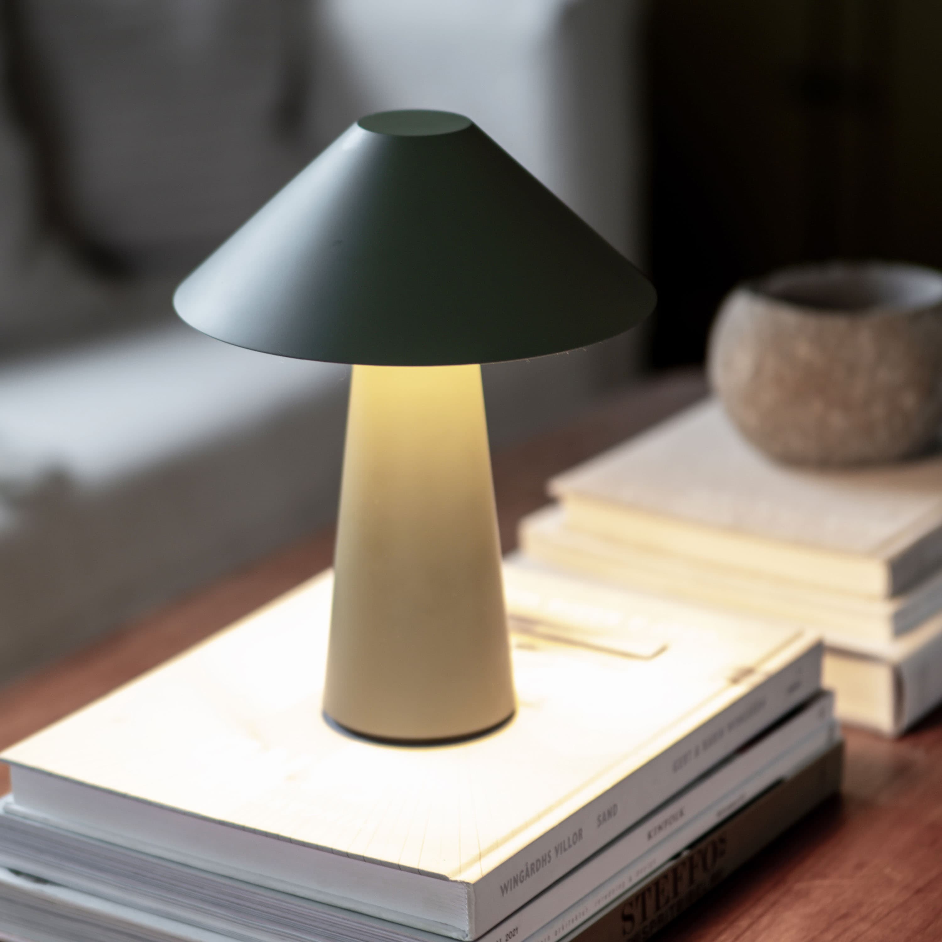 Cannes Portabel Tischlampe Grün 26cm