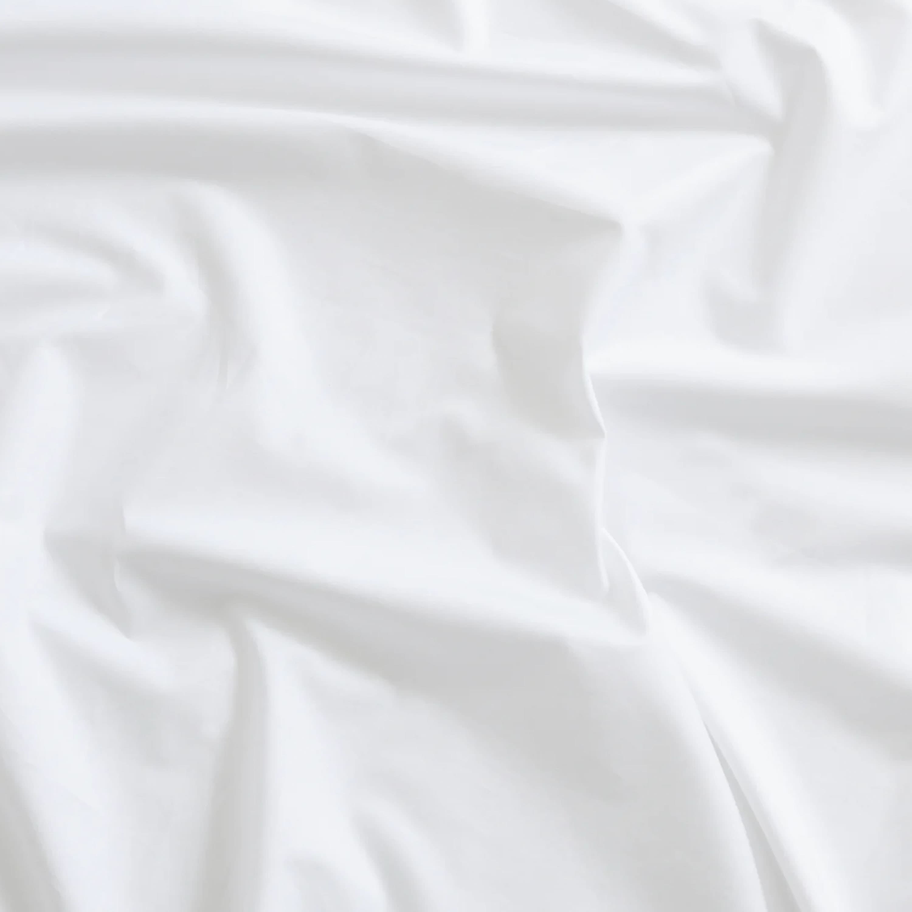 Mother Sateen Fitted Sheet White 180x200