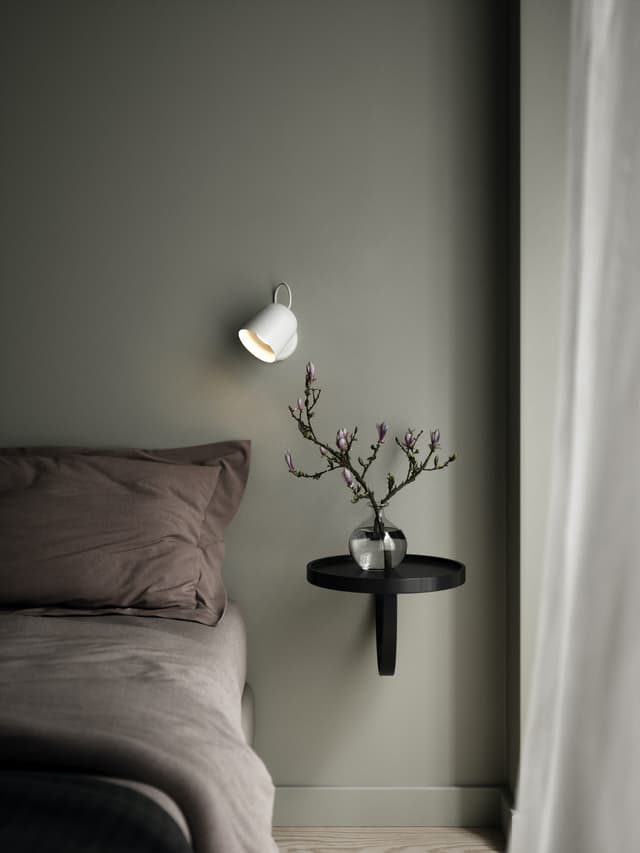 Angle Wandlampe Weiß/Telegrau